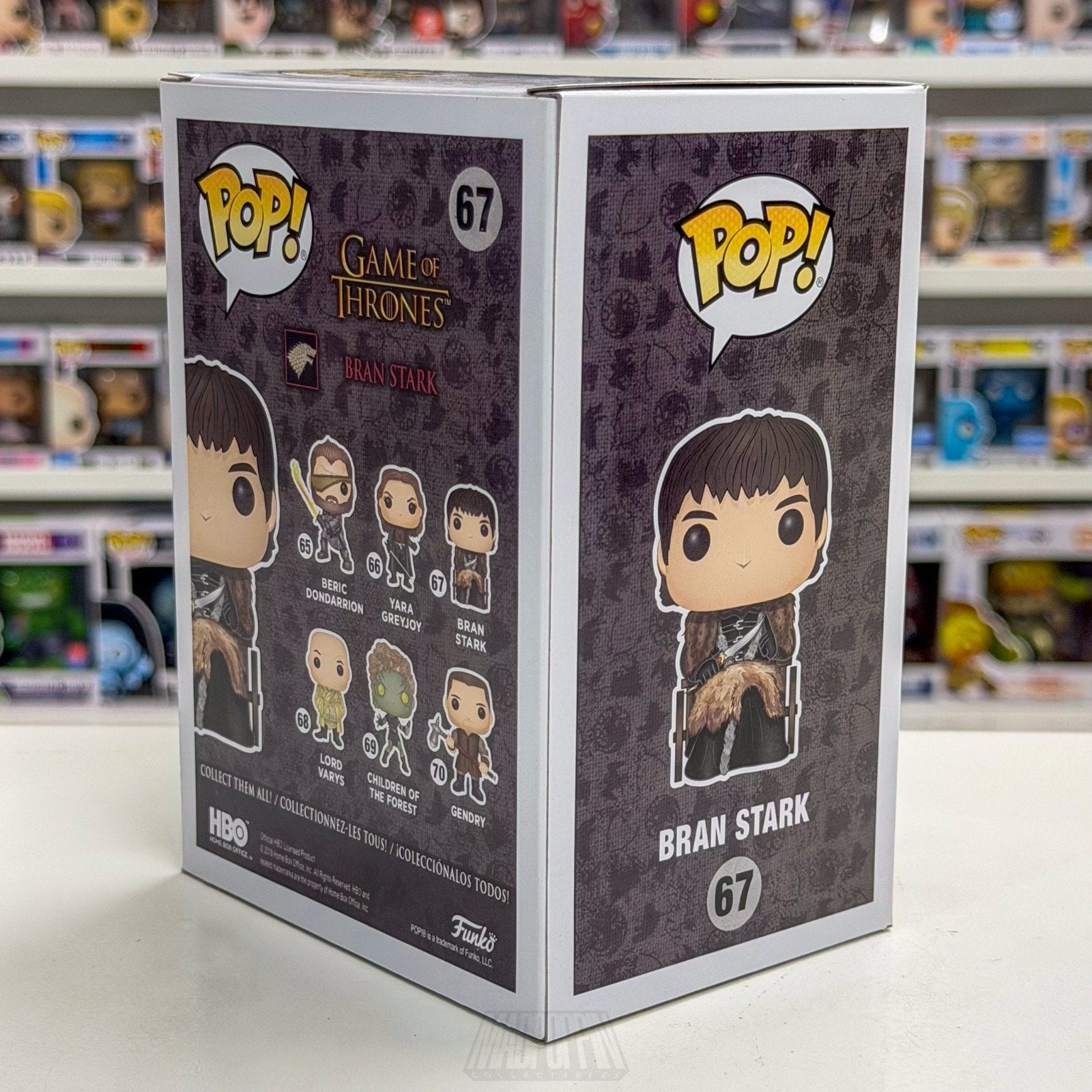 Funko Pop TV HBO Game of Thrones Bran Stark Three-Eyed Raven 67 Toy Vinyl Figure