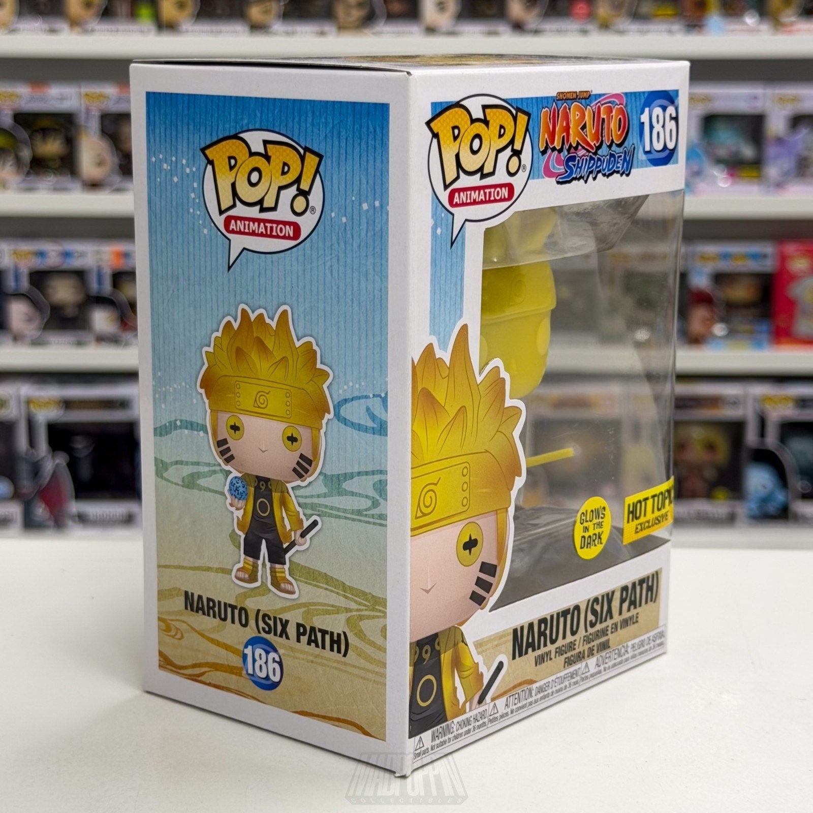 Funko Pop Anime Naruto Uzumaki Six Path Glow Hot Topic 186 Manga Vinyl Figure