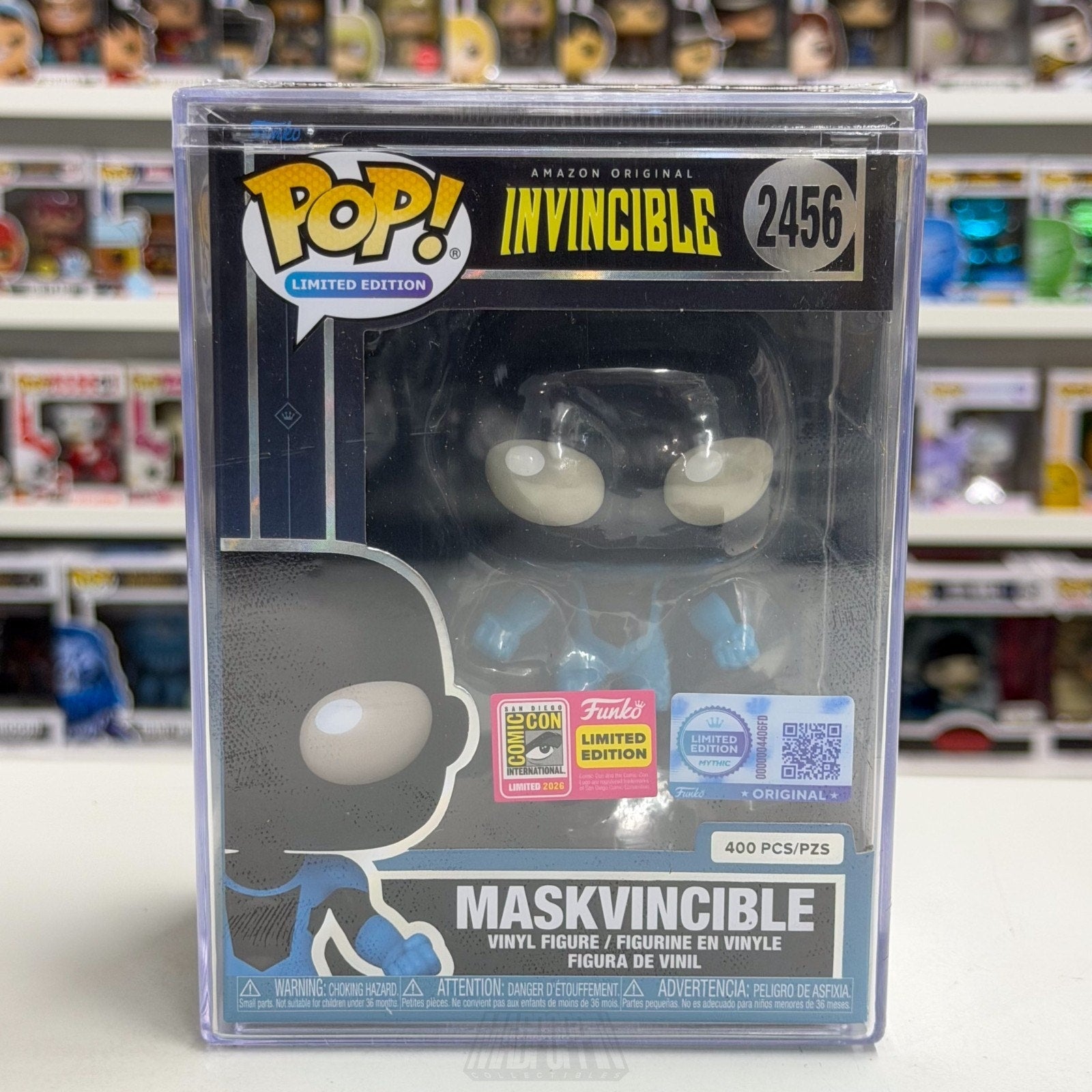 Funko Pop Invincible Maskvincible 2456 SDCC 2026 LE 400 Toy OFFICIAL CON STICKER