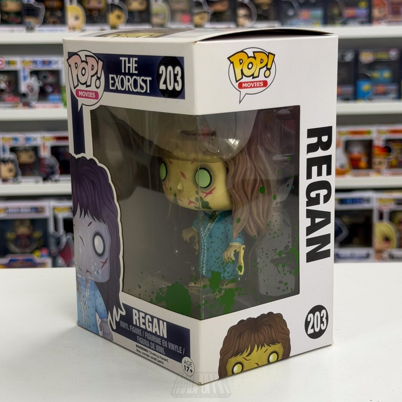 Funko Pop Movies The Exorcist Regan 203 Horror Supernatural Puke Vinyl Figure