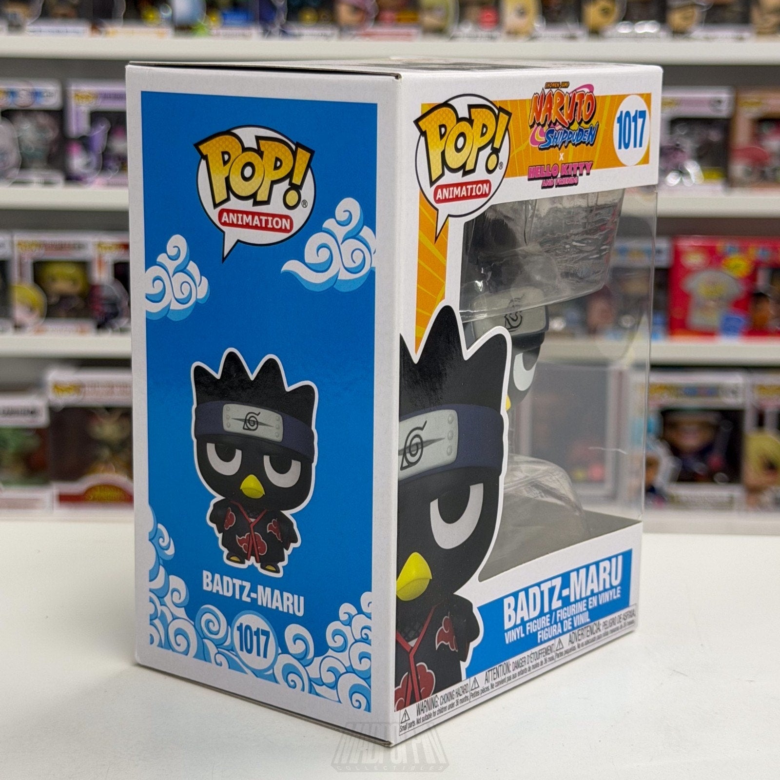 Funko Pop Anime Naruto x Hello Kitty Badtz-Maru 1017 Sanrio Penguin Toy Figure