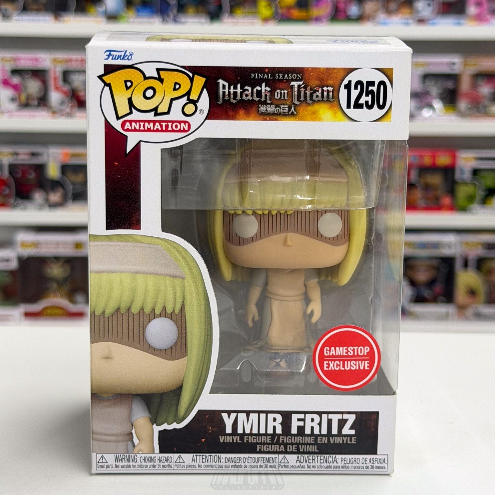 Funko Pop Anime Attack on Titan Ymir Fritz GameStop 1250 Japan Manga Toy Figure