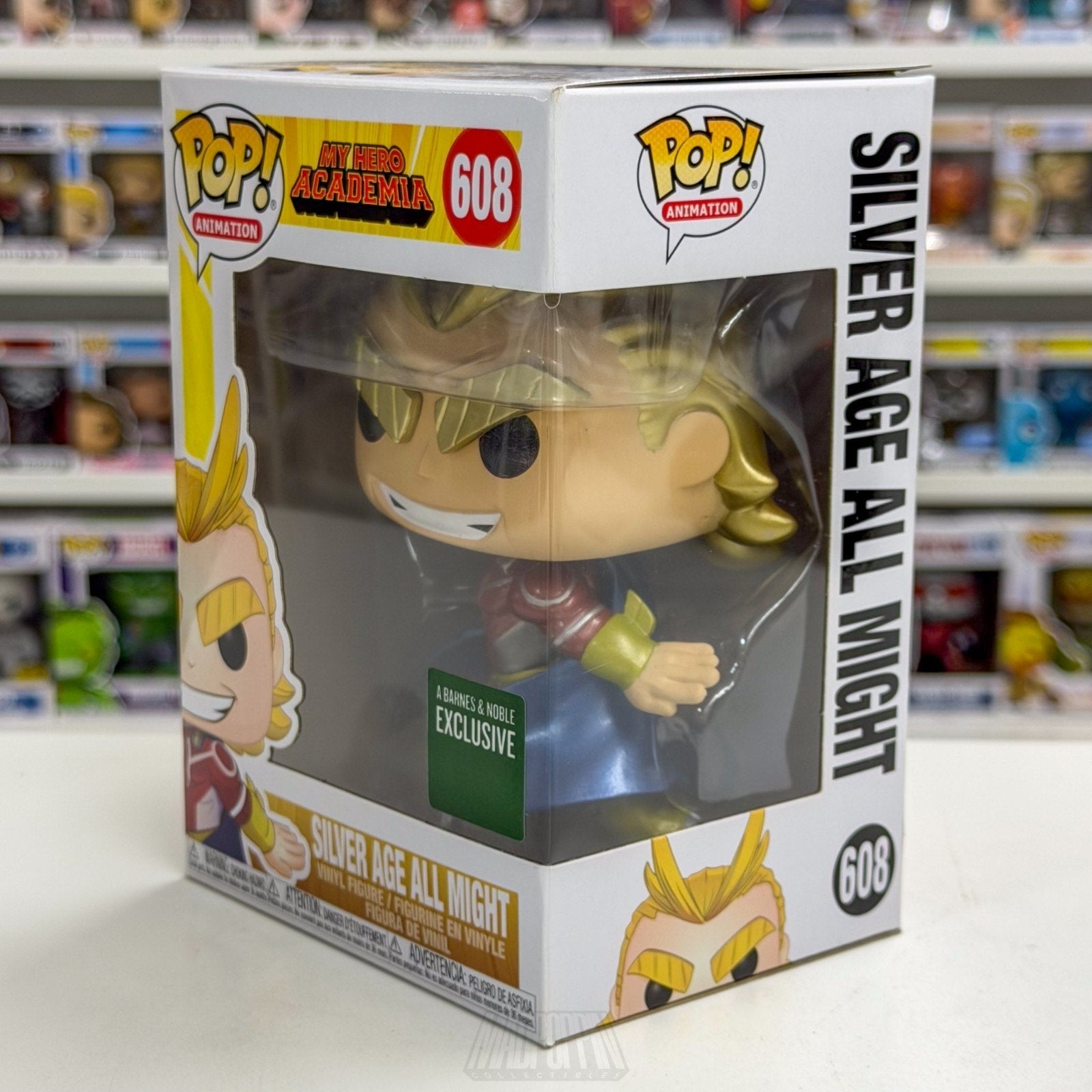 Funko Pop Anime My Hero Academia Silver Age All Might Metallic Barnes Noble 608