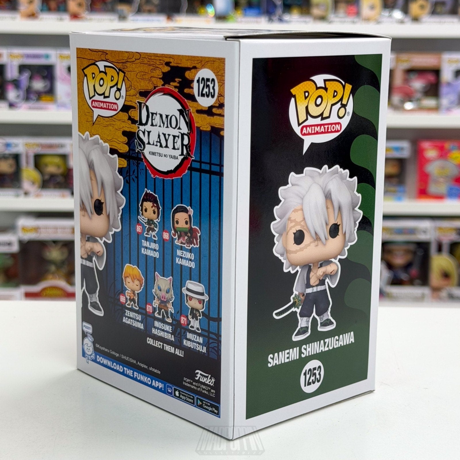 Funko Pop Anime Demon Slayer Sanemi Shinazugawa 1253 Japan Manga Vinyl Figure