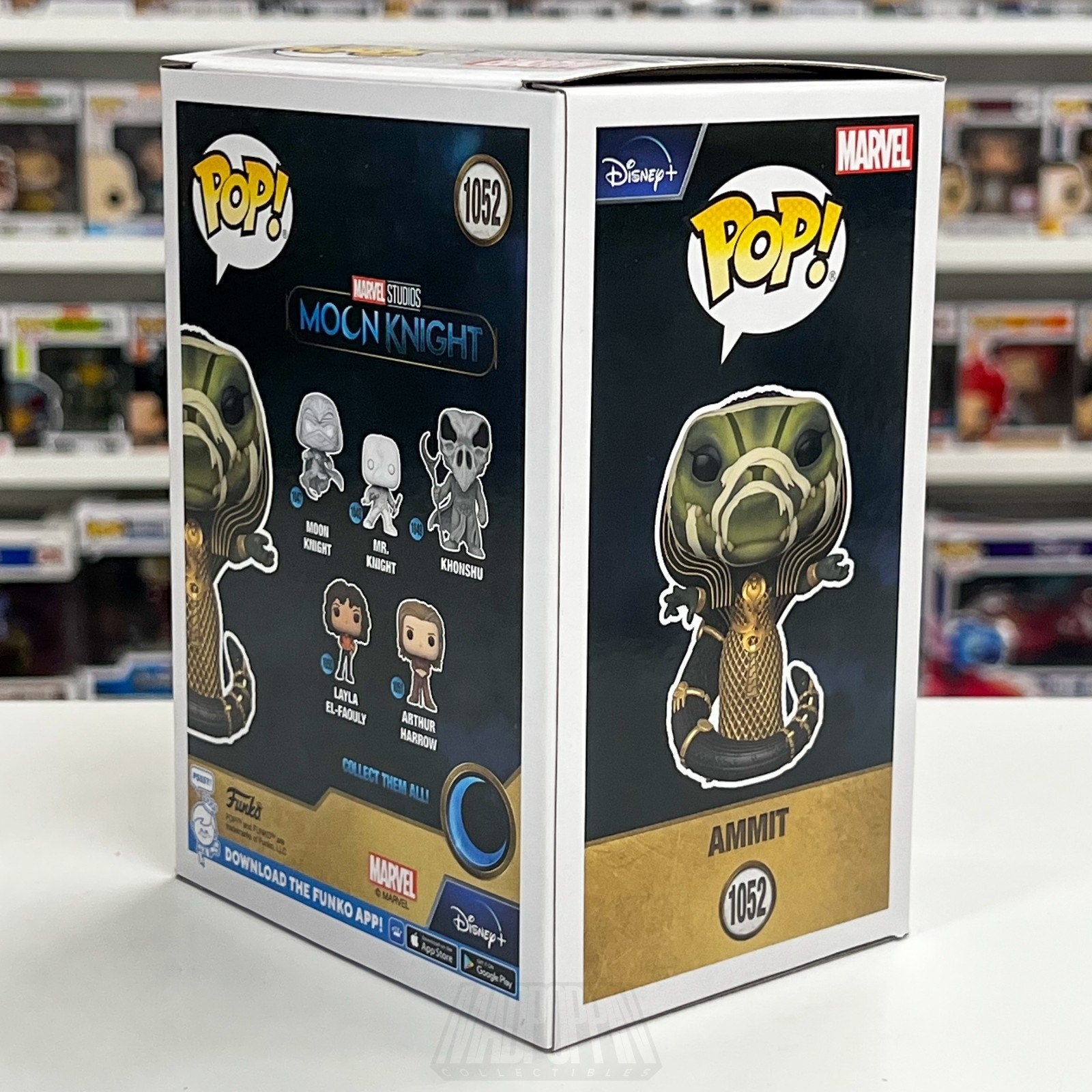 Funko Pop Marvel Moon Knight Ammit Target 1052 Ancient Egyptian MCU Vinyl Figure