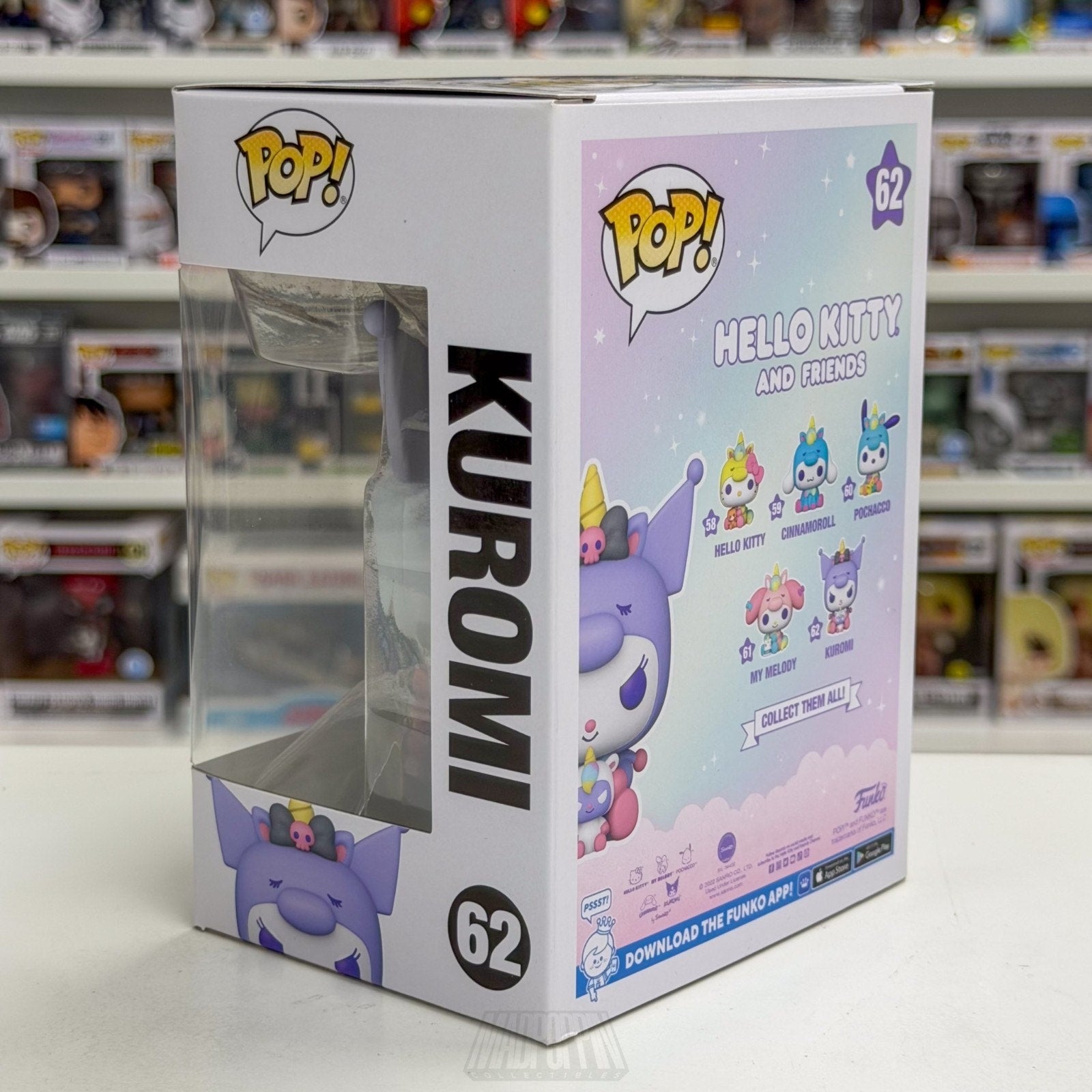 Funko Pop Sanrio Hello Kitty & Friends Kuromi 62 Kawaii Cute Rabbit Vinyl Figure