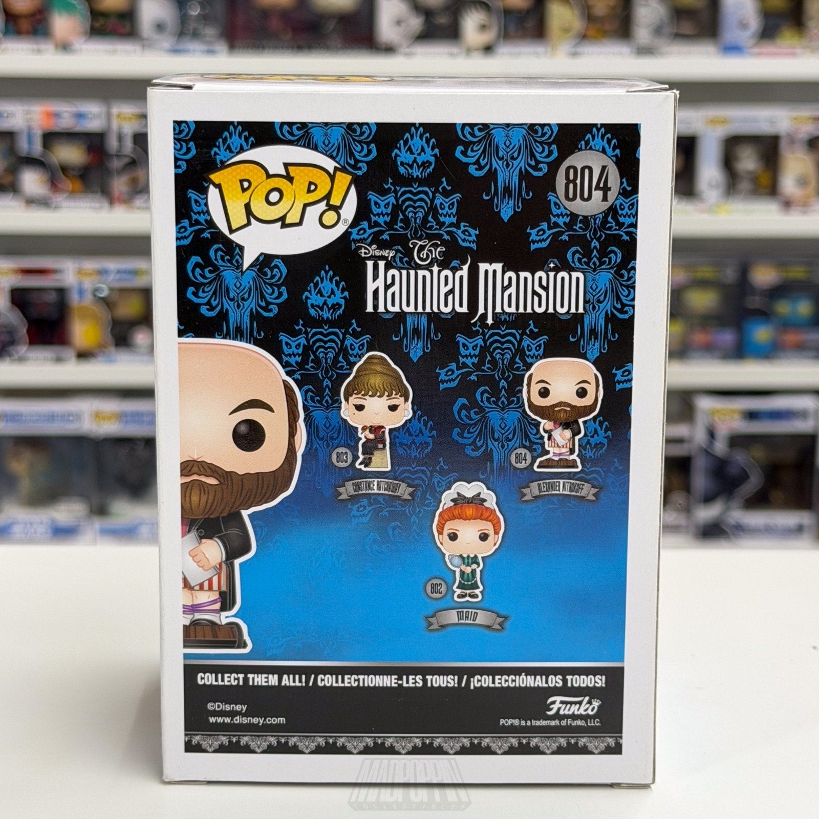 Funko Pop Disney The Haunted Mansion Alexander Nitrokoff 804 Ghost Vinyl Figure
