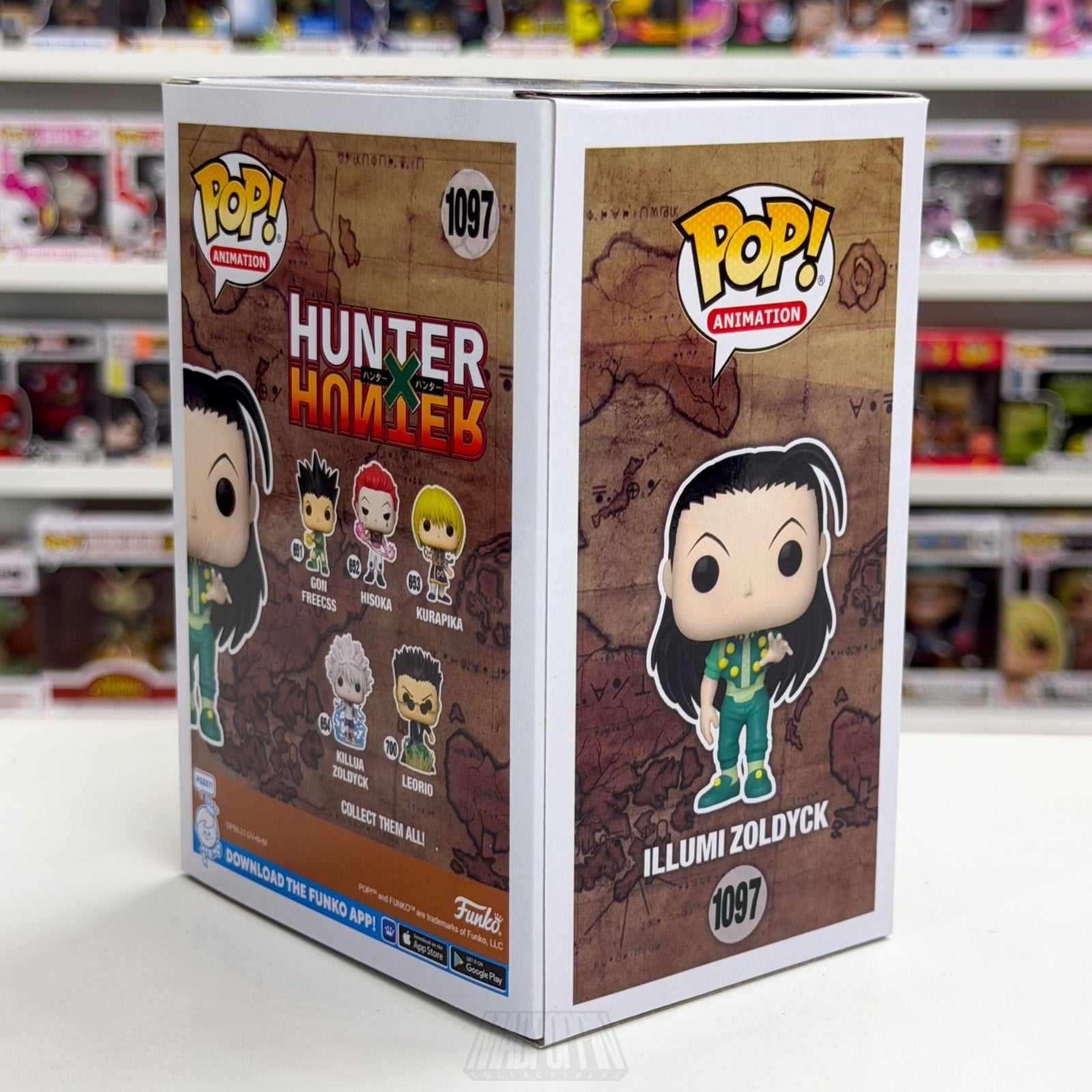 Funko Pop Anime Hunter x Hunter Illumi Zoldyck Toy Stop LACC 1097 Vinyl Figure