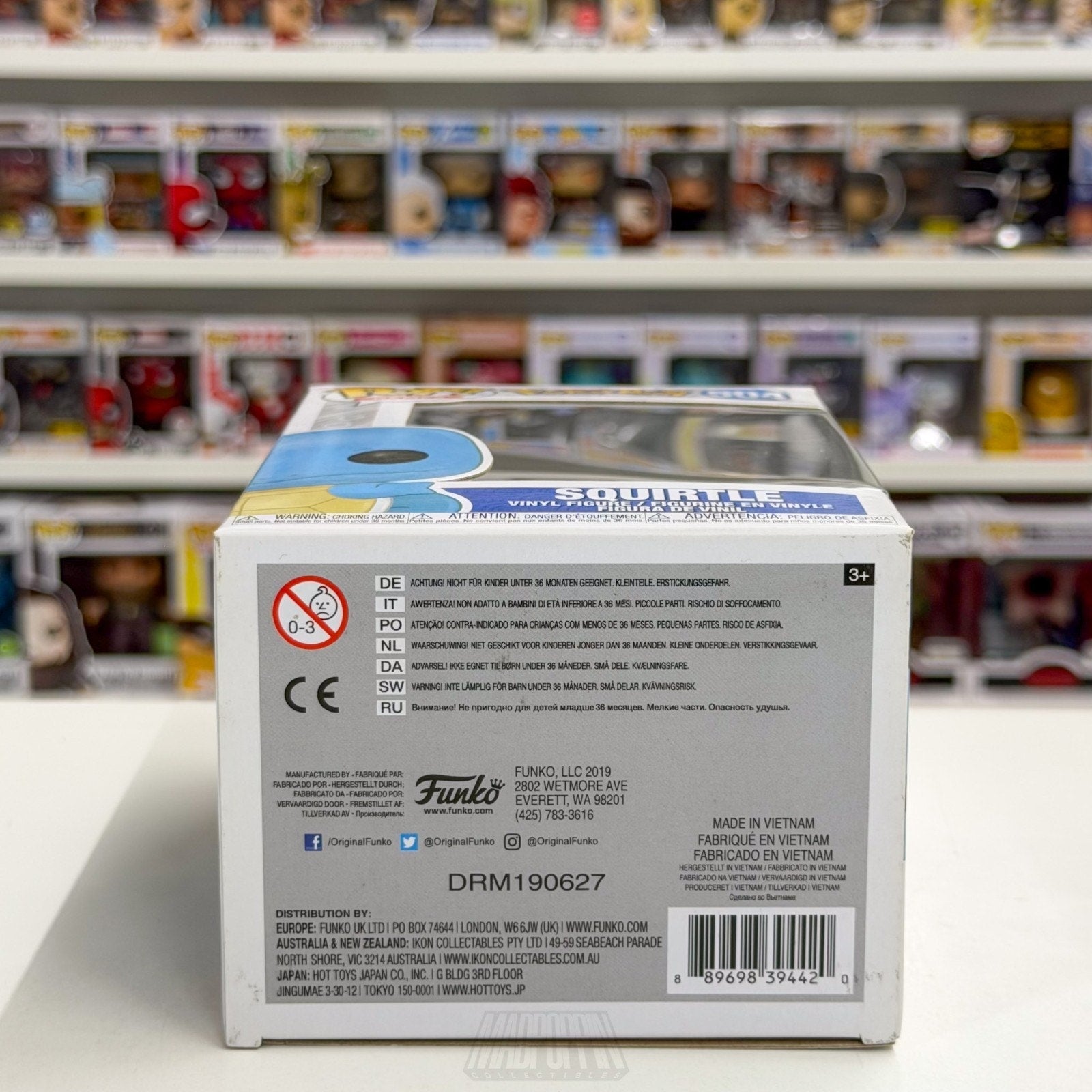 Funko Pop Games Pokemon Squirtle 504 TCG Gen 1 Water Turtle Japan Vinyl Figure