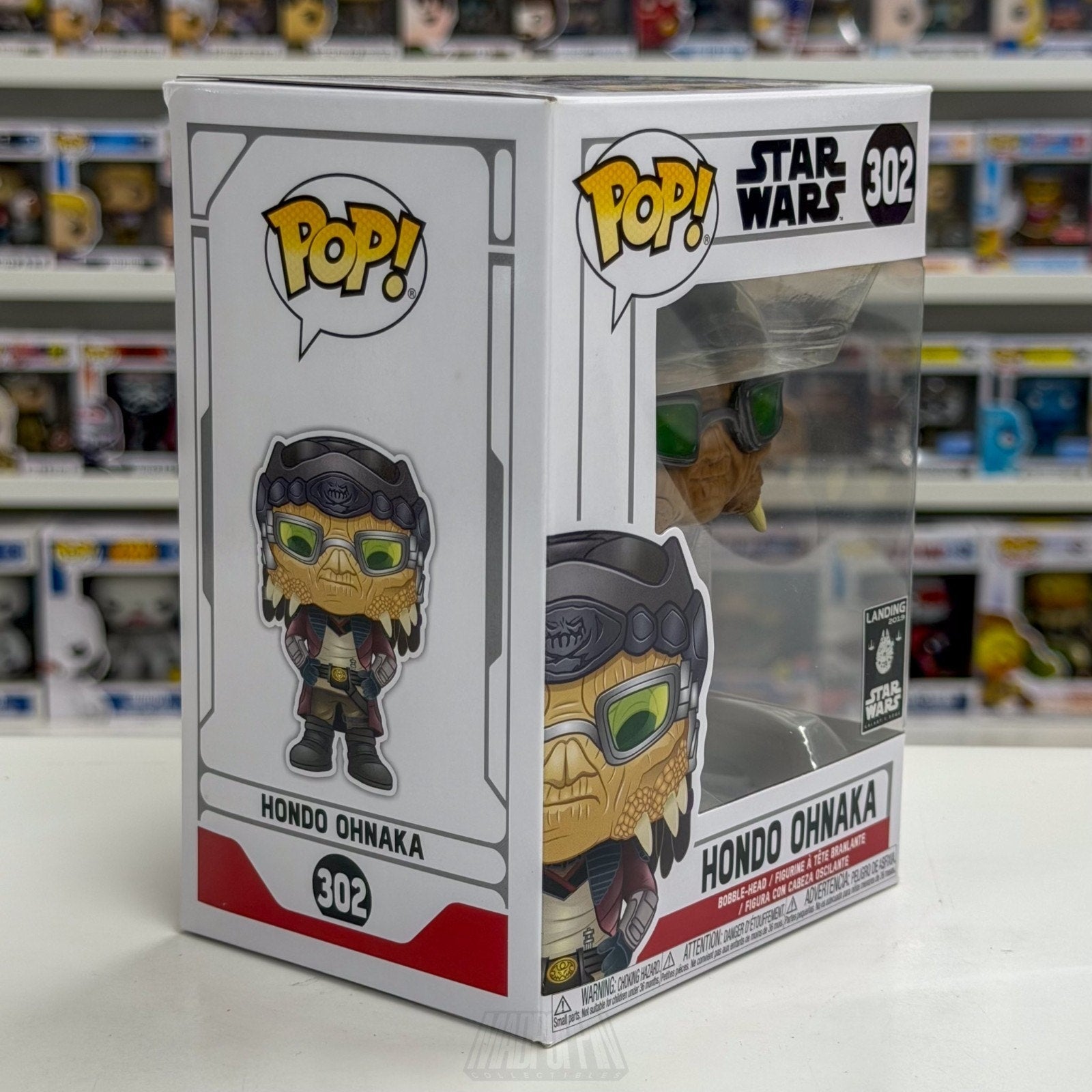 Funko Pop Star Wars Galaxy Edge Hondo Ohnaka Exclusive 302 Smuggler Vinyl Figure