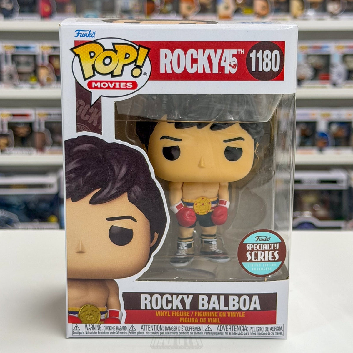Funko Pop Movies Rocky Balboa Belt Champ Specialty Series 1180 Toy Vinyl Figure