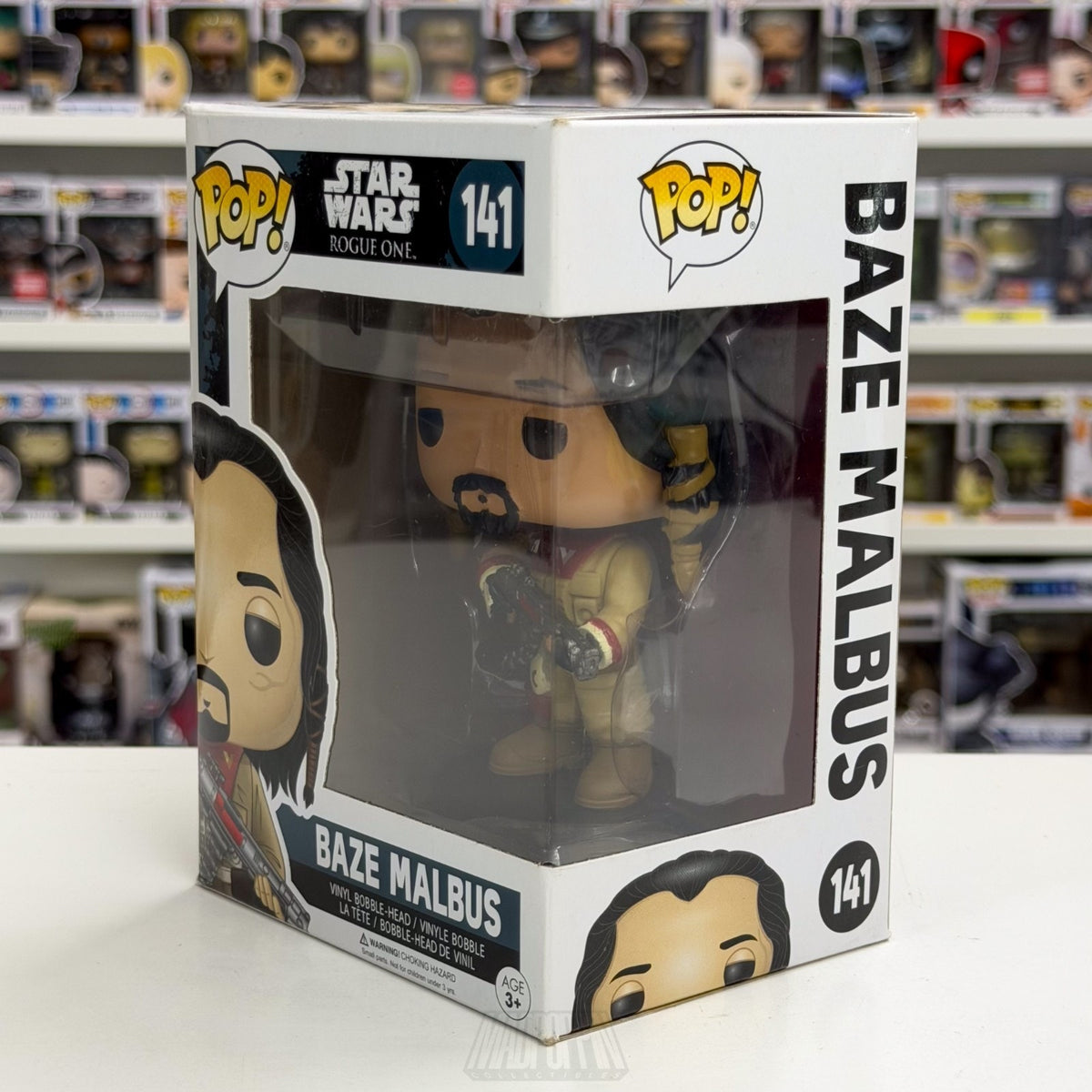 Funko Pop Star Wars Rouge One Baze Malbus 141 Guardians of Whills Vinyl Figure