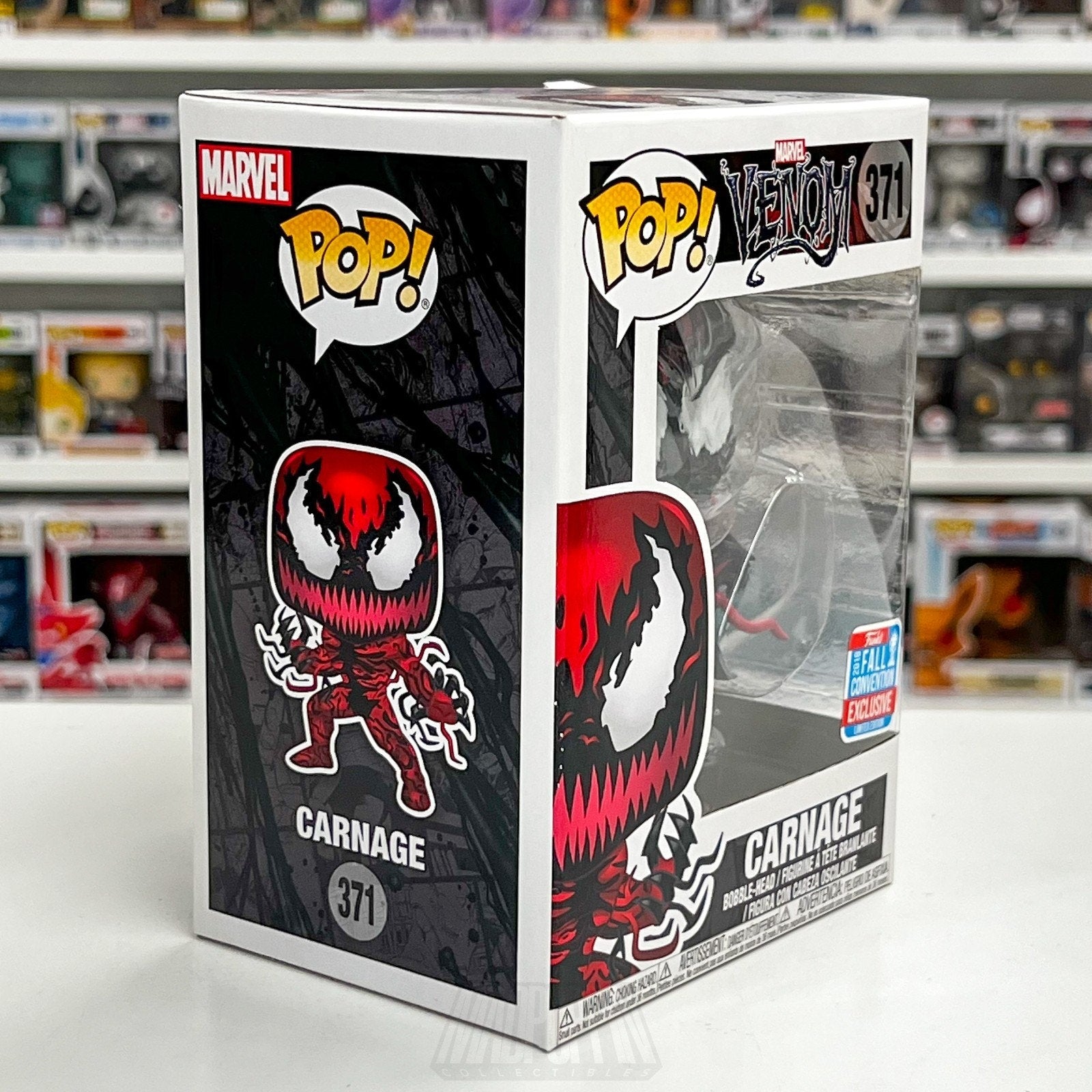 Funko Pop Marvel Venom Carnage Tendrils NYCC Fall Con 371 Symbiote Vinyl Figure