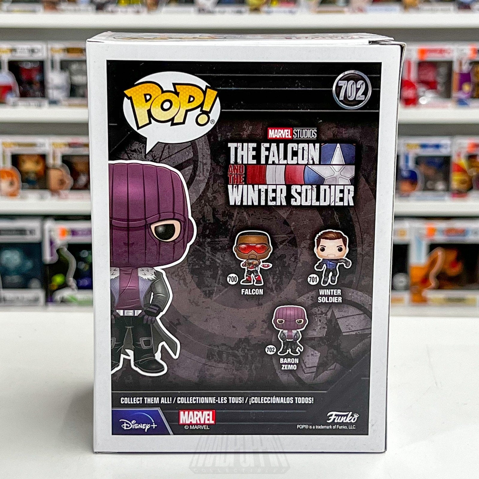 Funko Pop Marvel Falcon & Winter Soldier Baron Zemo 702 Vinyl Figure Comics MCU
