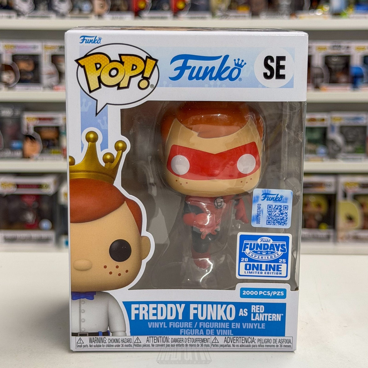 Funko Pop Fundays Experience Freddy as Red Lantern SE DC Heroes Toy Vinyl Figure