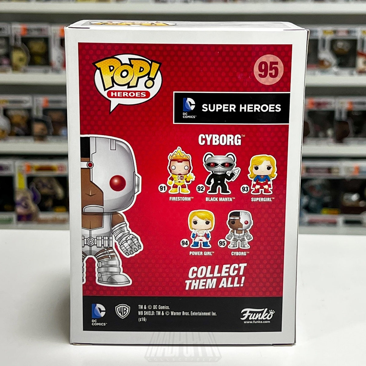 Funko Pop DC Comics Super Heroes Cyborg 95 Justice League Genius Vinyl Figure