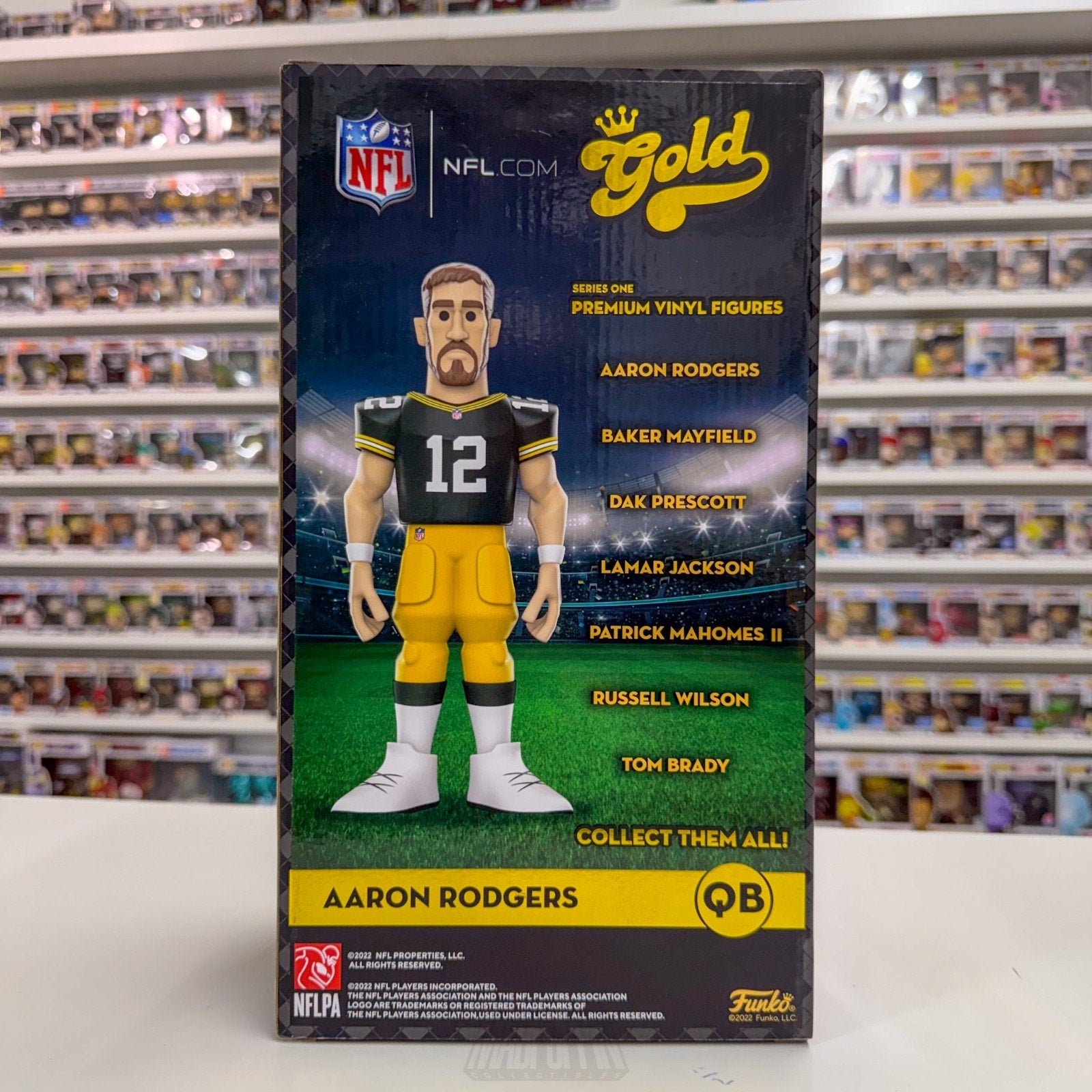 Funko Gold NFL Football Packers Aaron Rodgers Chase 12 Inch Premium Vinyl Figure