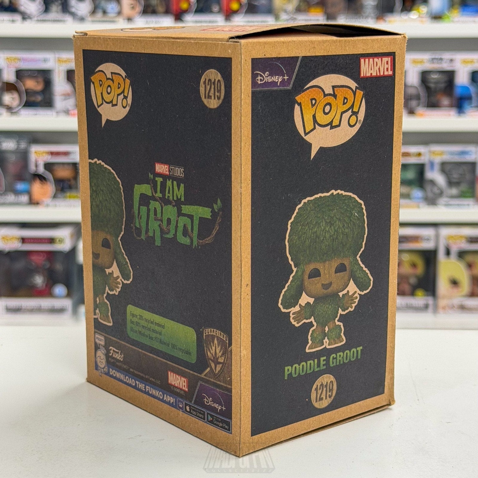 Funko Pop Marvel Poodle I Am Groot Earth Day BoxLunch 1219 Tree Toy Vinyl Figure