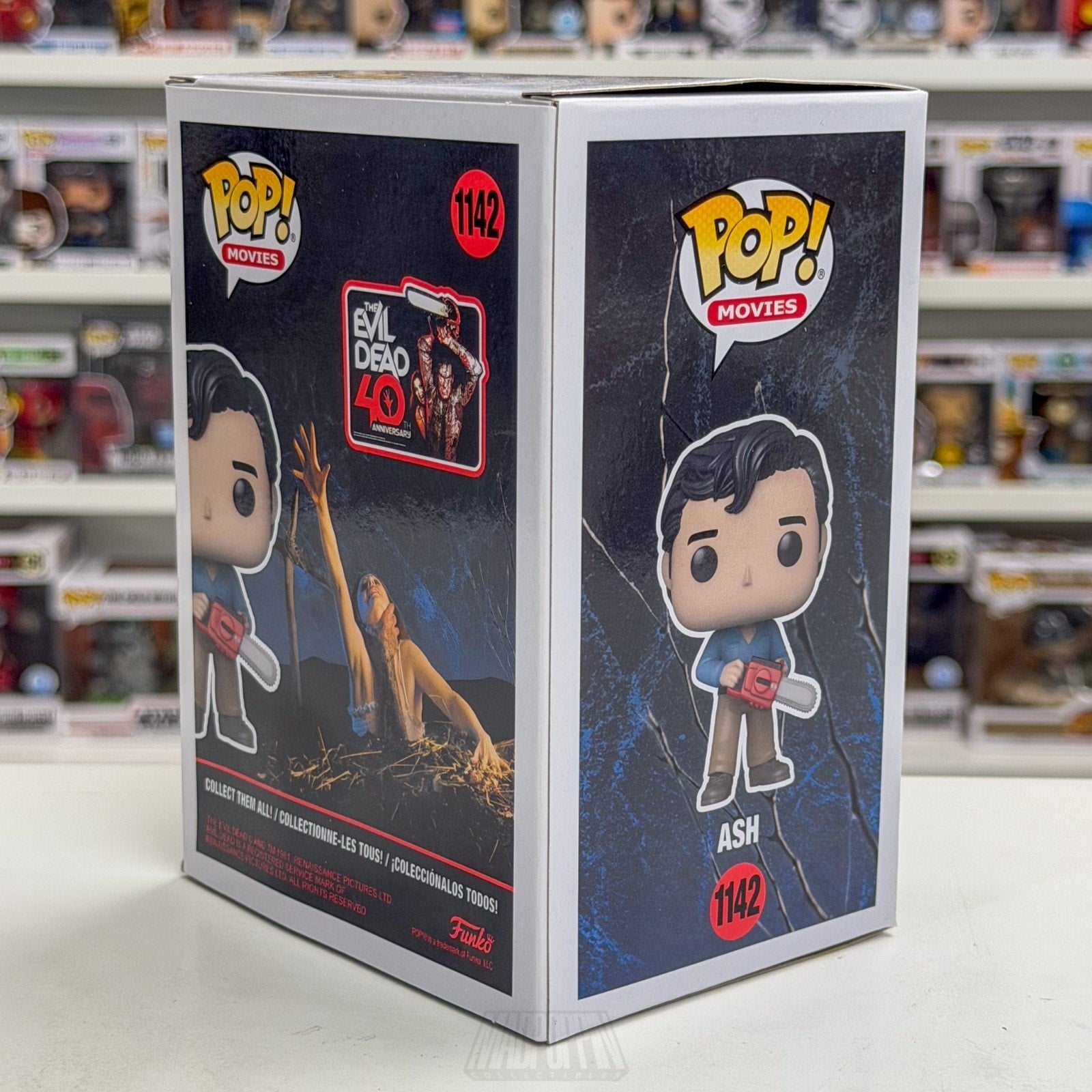 Funko Pop Movies Evil Dead Ash Williams w/Chainsaw 1142 Horror Toy Vinyl Figure