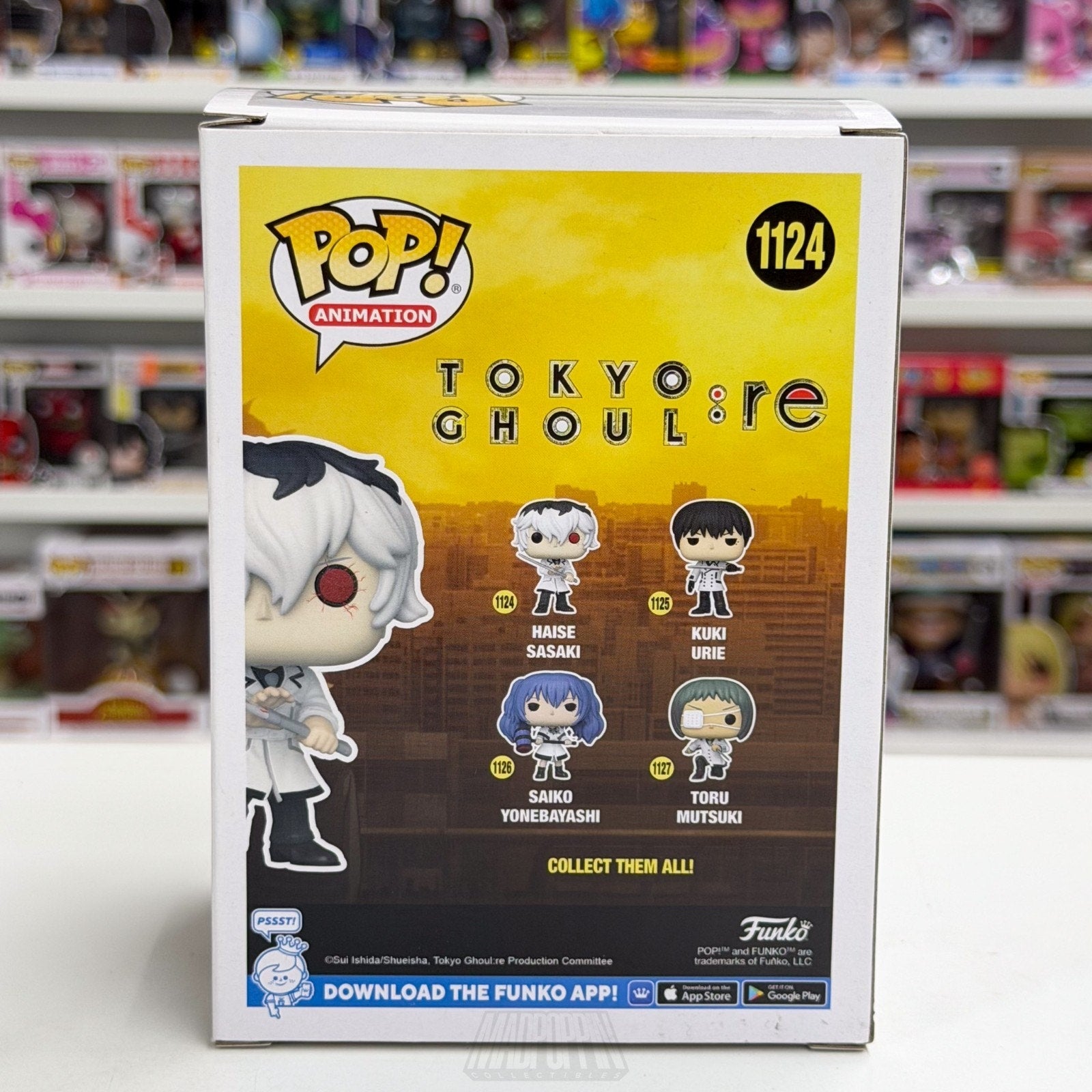 Funko Pop Anime Tokyo Ghoul Haise Sasaki Glow Sure Thing Toys 1124 Vinyl Figure