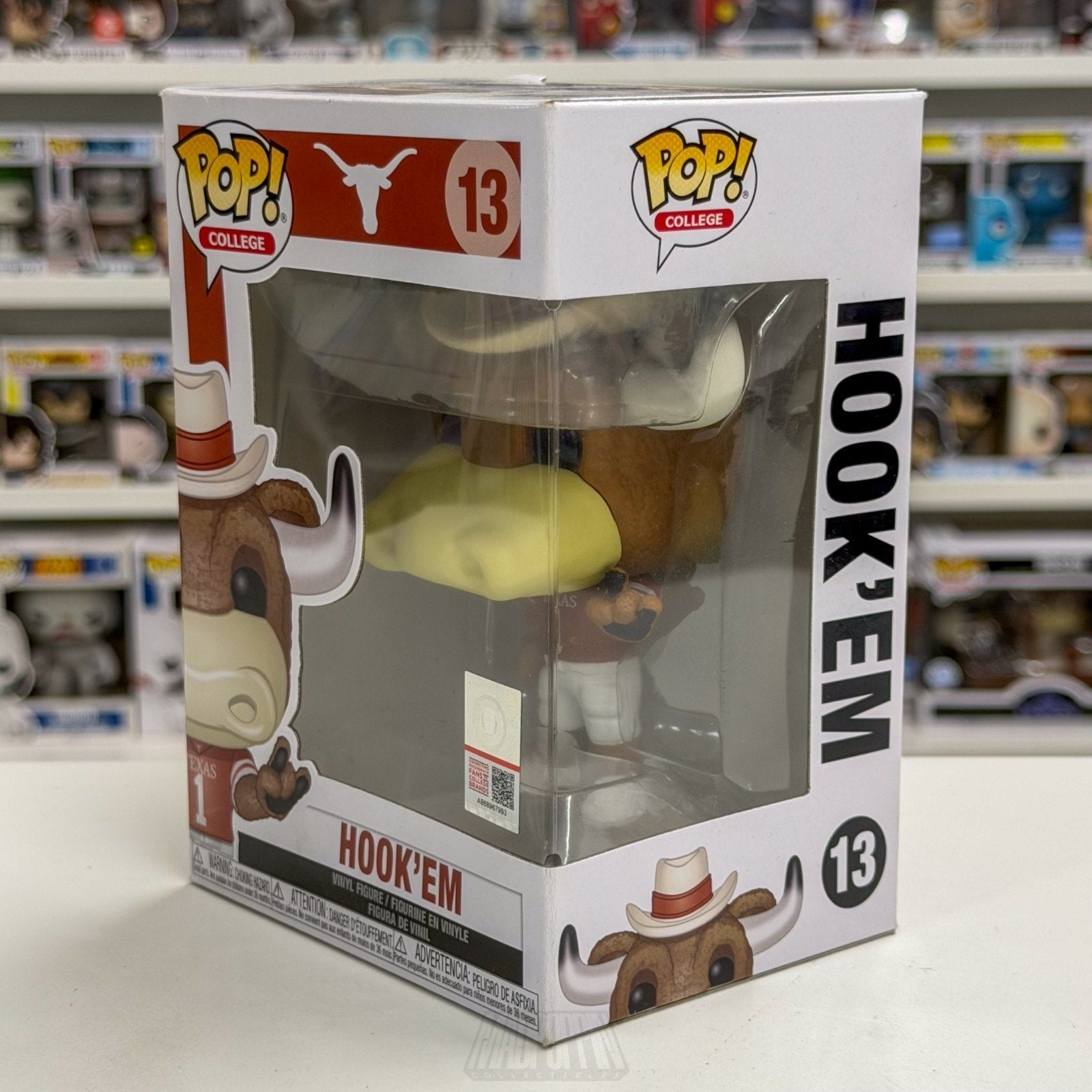 Funko Pop College Football University Texas Austin Mascot Hook 'Em 13 Toy Figure
