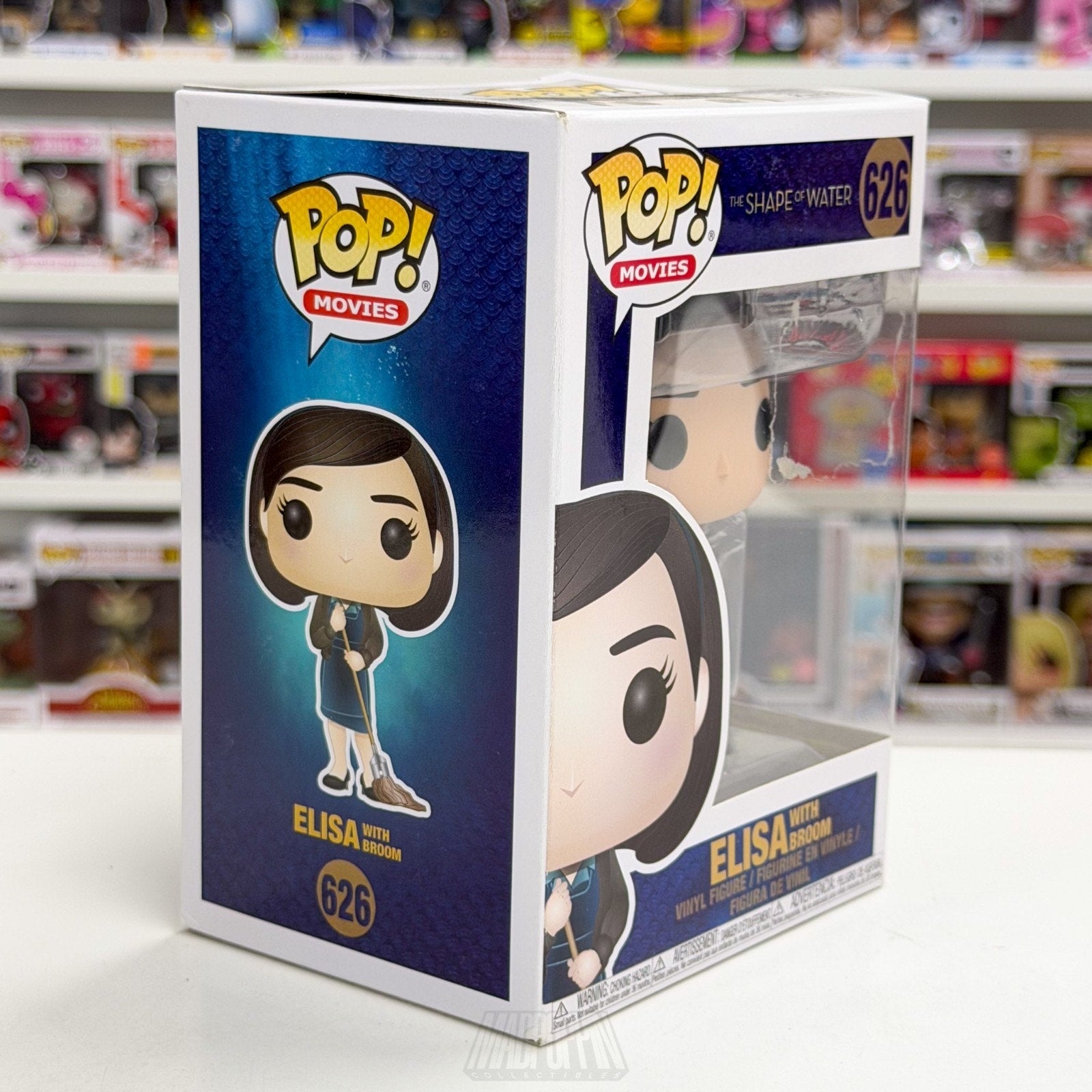 Funko Pop Movies Shape of Water Elisa w/Broom 626 Dark Fantasy Toy Vinyl Figure