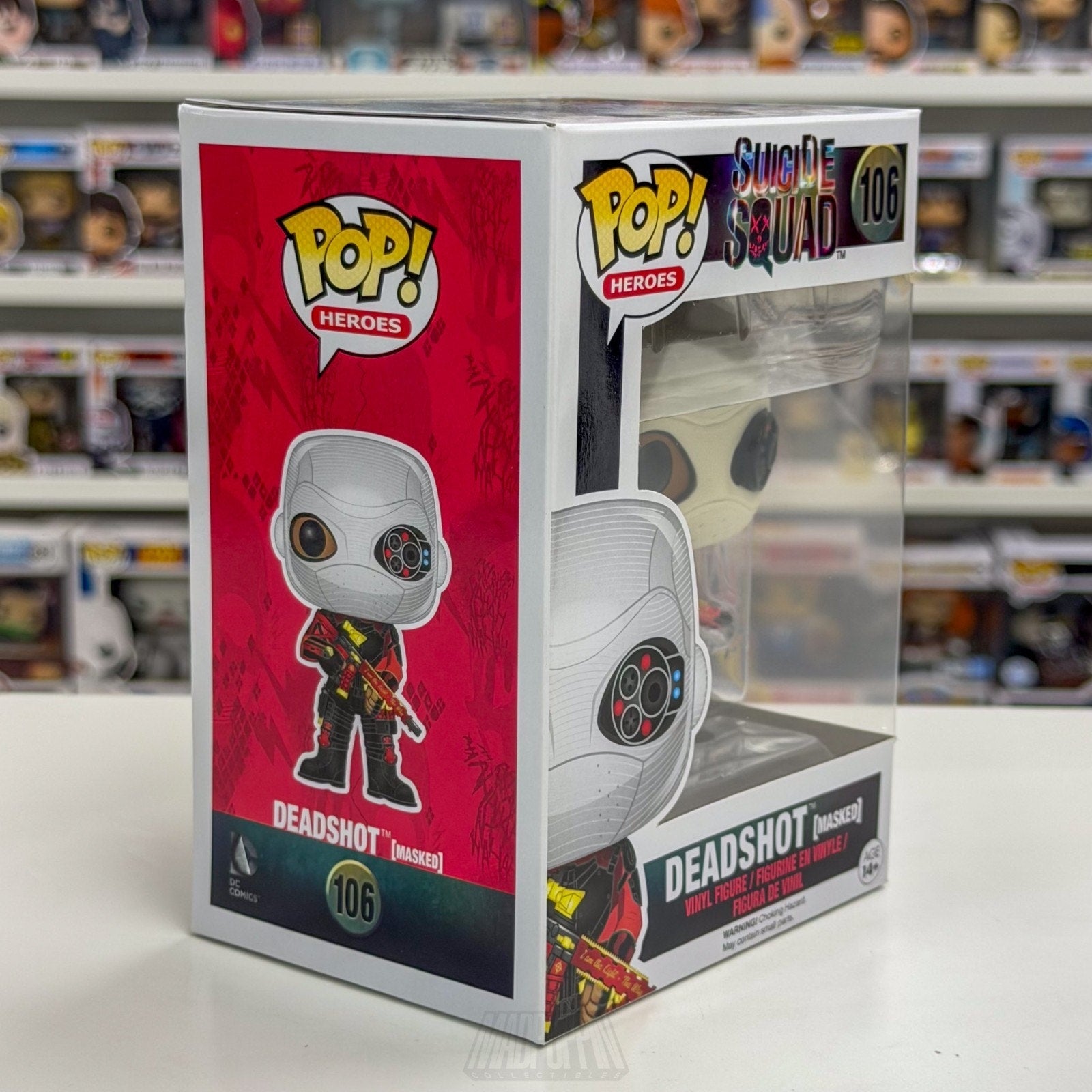 Funko Pop DC Heroes Suicide Squad Deadshot Masked 106 Mercenary Toy Vinyl Figure