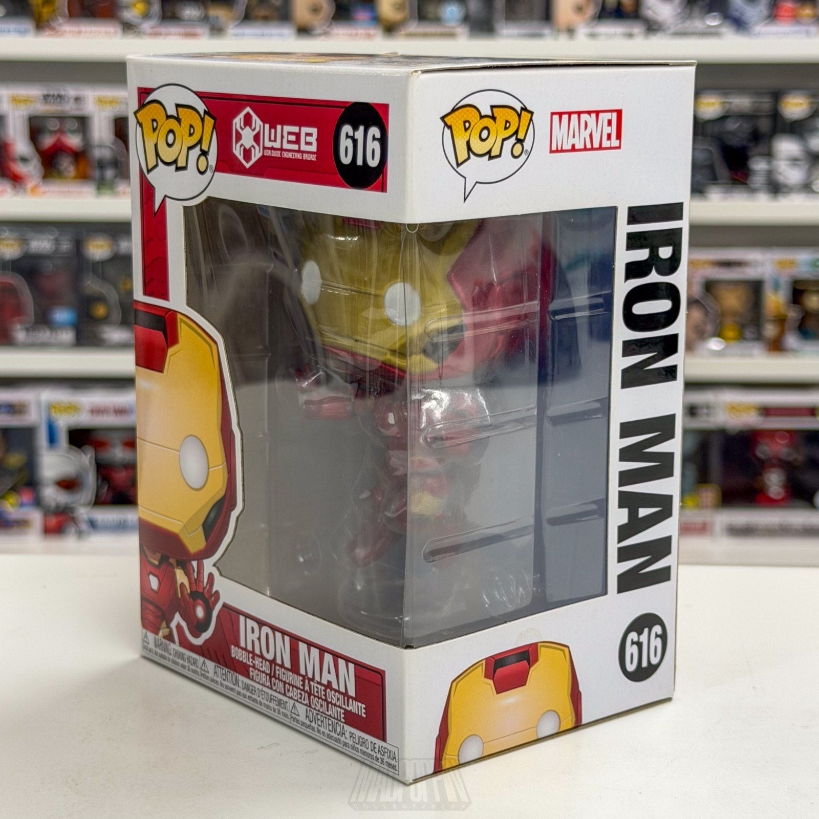 Funko Pop Marvel WEB Iron Man Disney Park Exclusive 616 Superhero Vinyl Figure
