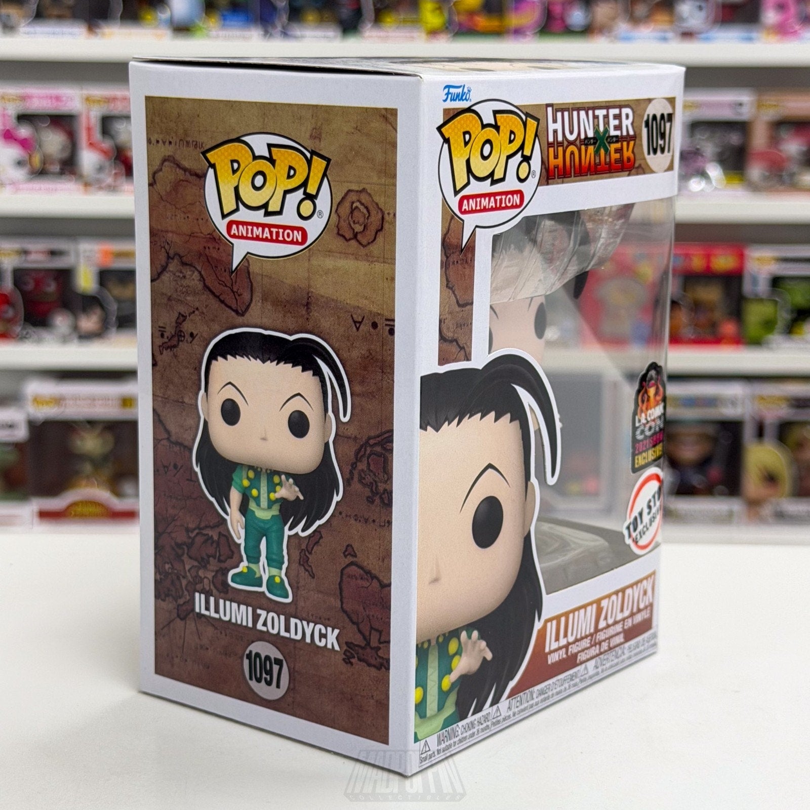 Funko Pop Anime Hunter x Hunter Illumi Zoldyck Toy Stop LACC 1097 Vinyl Figure