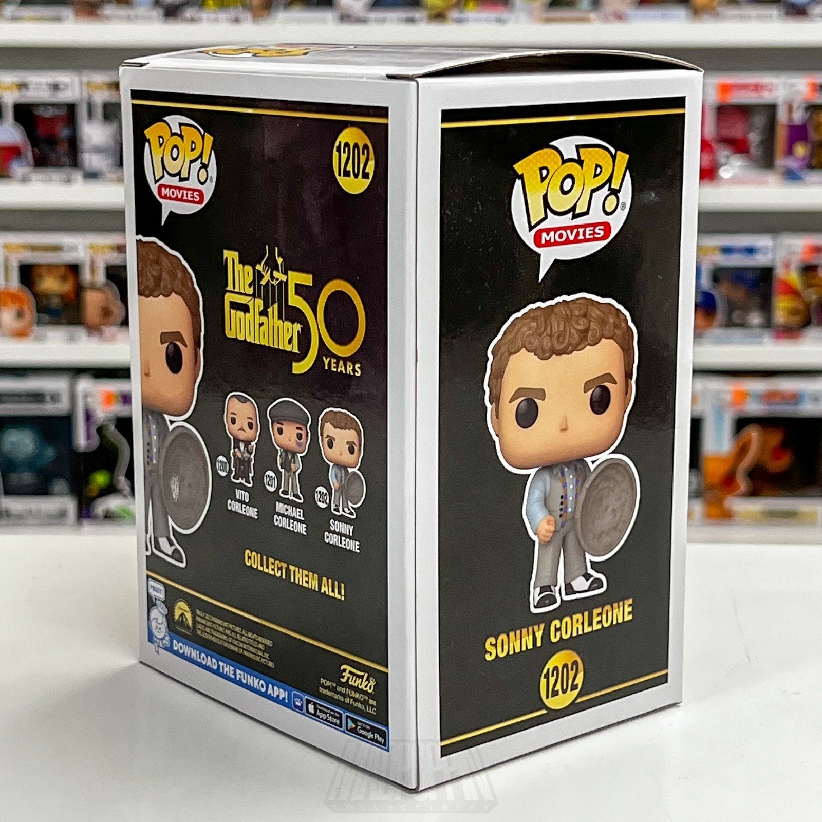 Funko Pop Movies Godfather 50 Years Sonny Corleone 1202 w/Trash Can Lid Vinyl