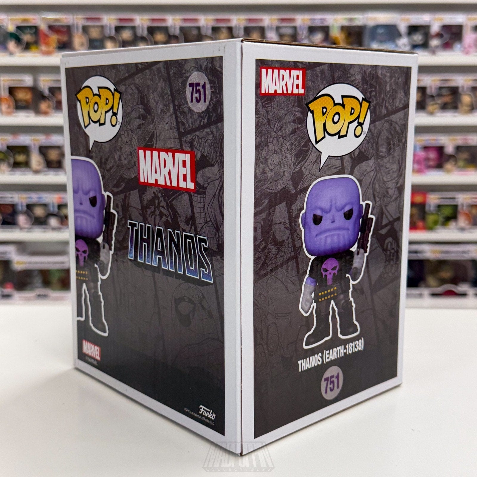 Funko Pop Marvel Thanos Earth-18138 PX 751 Punisher Cosmic Ghost Rider 6" Figure