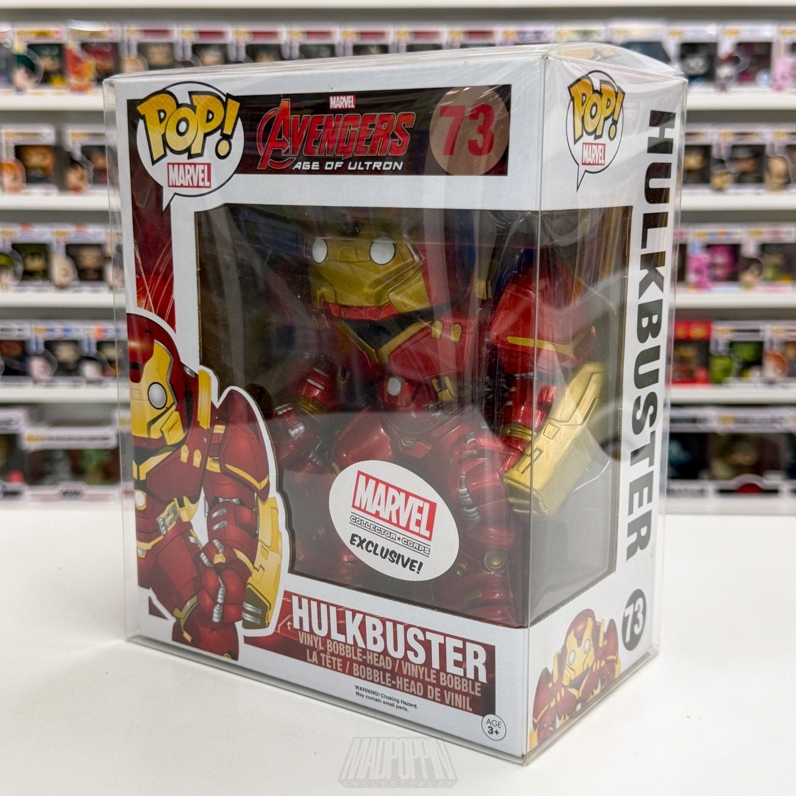 Funko Pop Marvel Collector Corps Hulkbuster 73 Iron Man Armor Vinyl 6" Figure