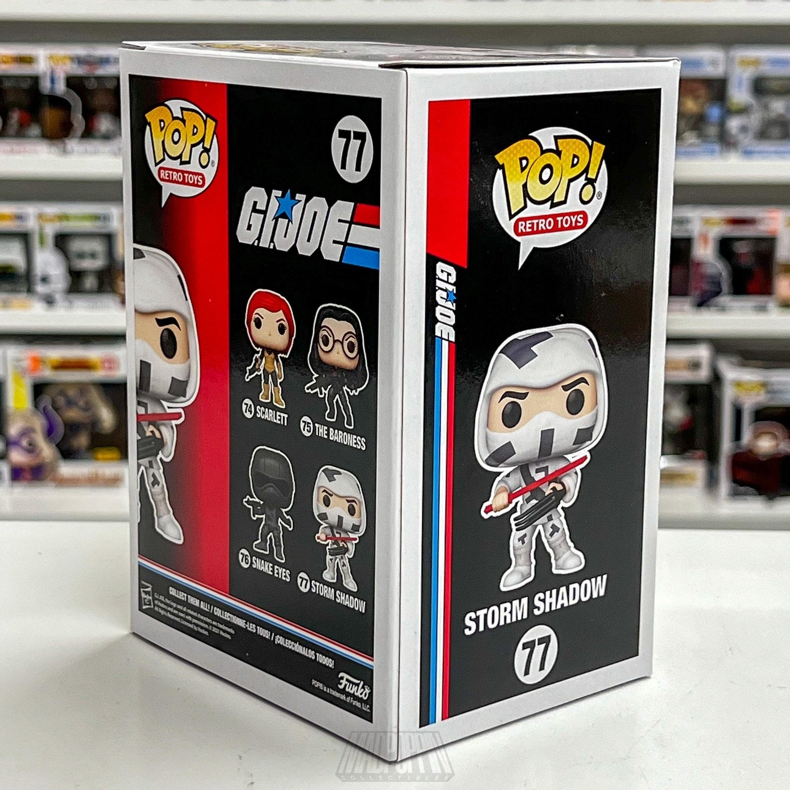 Funko Pop Retro Toys GI Joe Storm Shadow 77 Animation Ninja Soldier Vinyl Figure