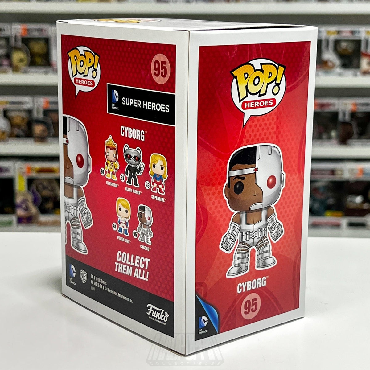 Funko Pop DC Comics Super Heroes Cyborg 95 Justice League Genius Vinyl Figure