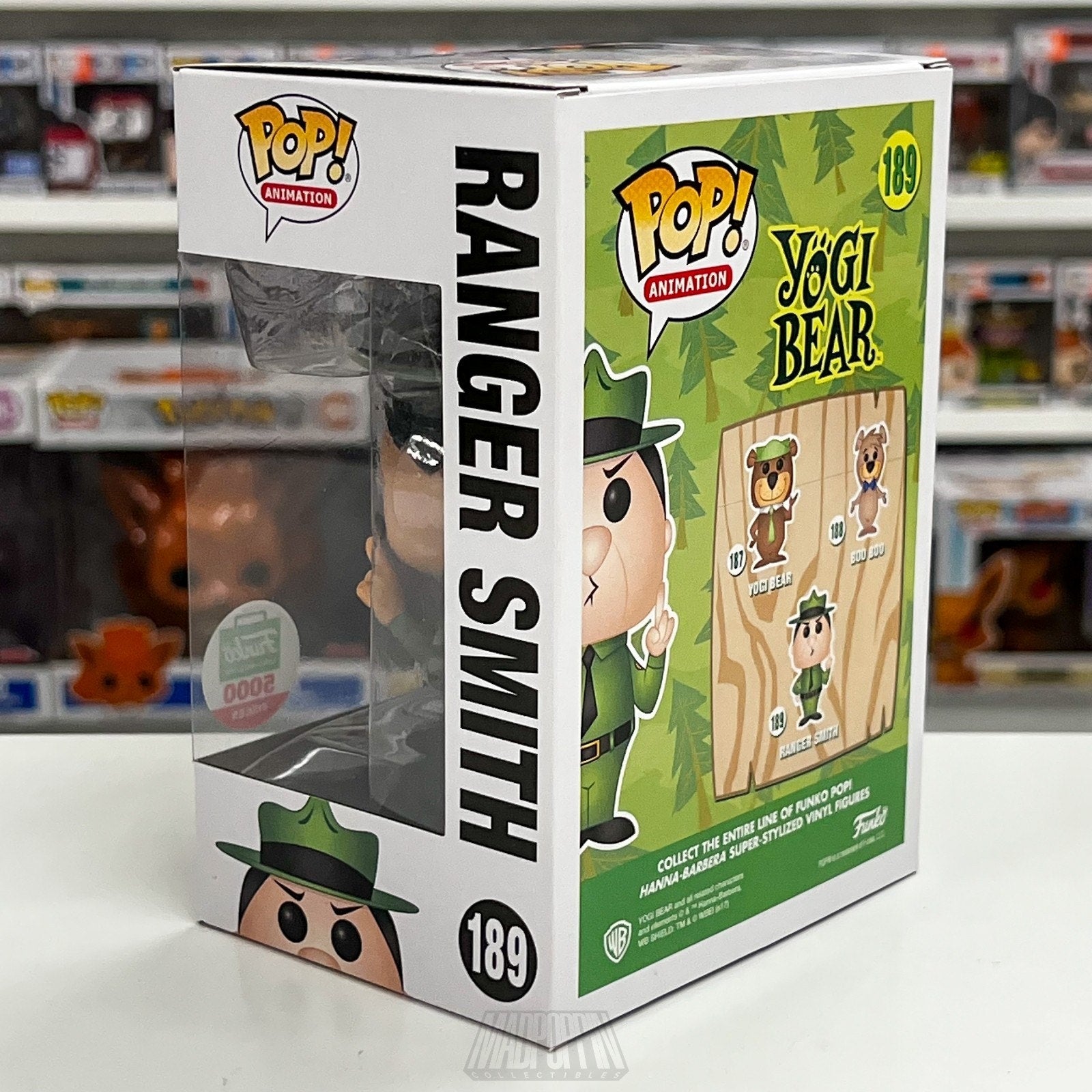 Funko Pop Animation Yogi Bear Ranger Smith 5000 PCS Exclusive 189 Vinyl Figure