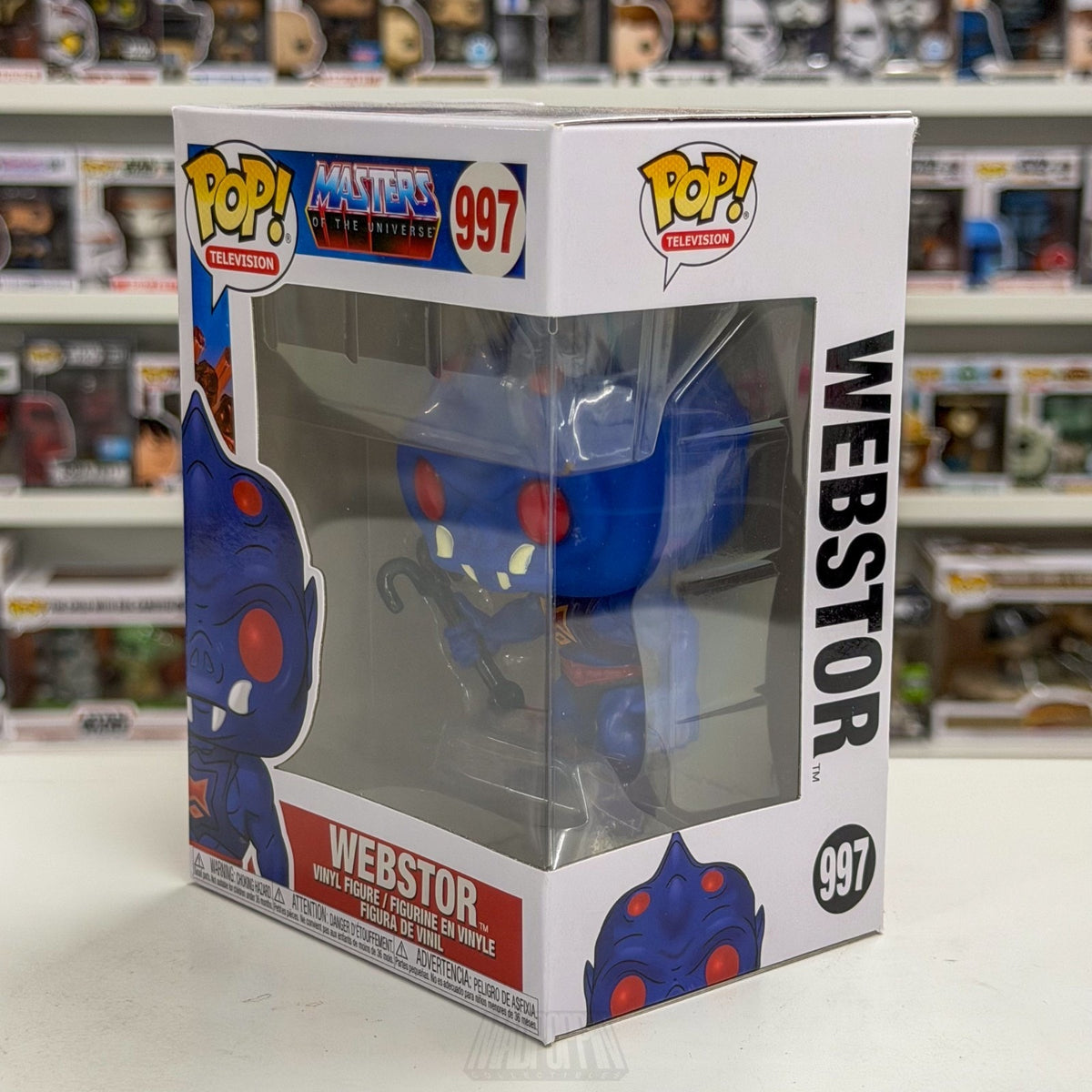 Funko Pop TV Masters of the Universe MOTU Webstor 997 Cartoon 80s Vinyl Figure