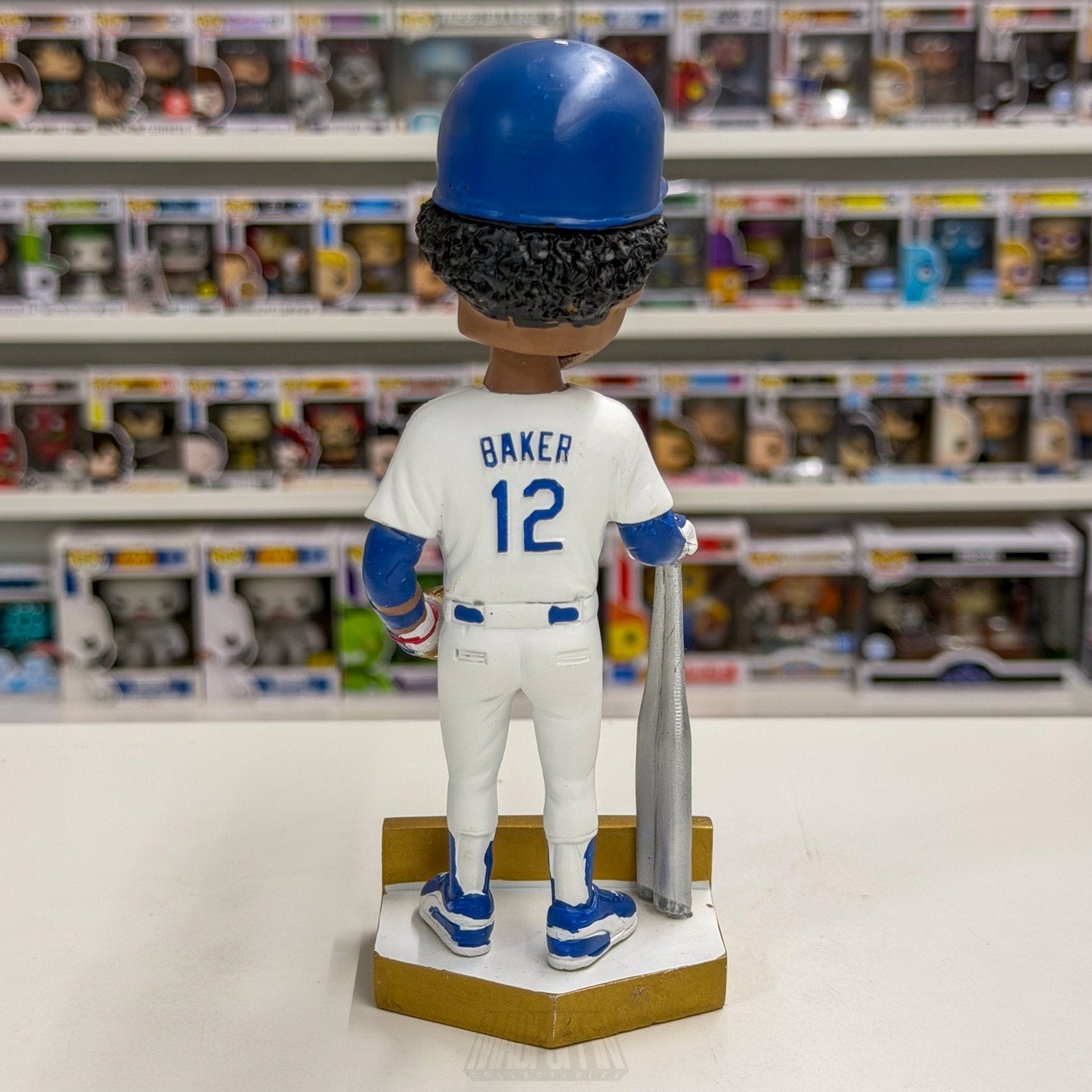 Legends of Los Angeles Dodgers Dusty Baker Bobblehead Gold Baseball MLB Figure