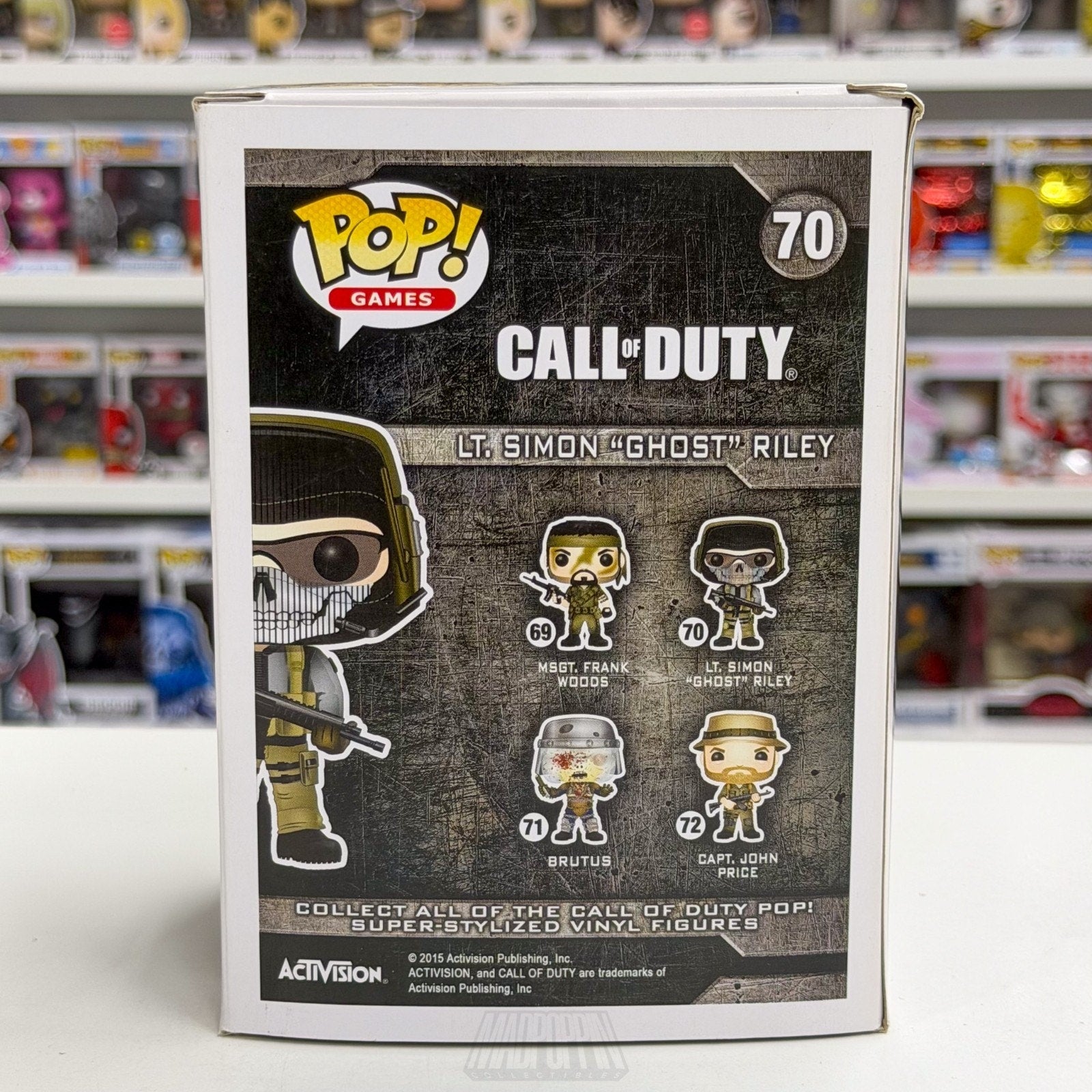 Funko Pop Games Call of Duty LT Simon Ghost Riley Muddy 70 Special Forces Figure