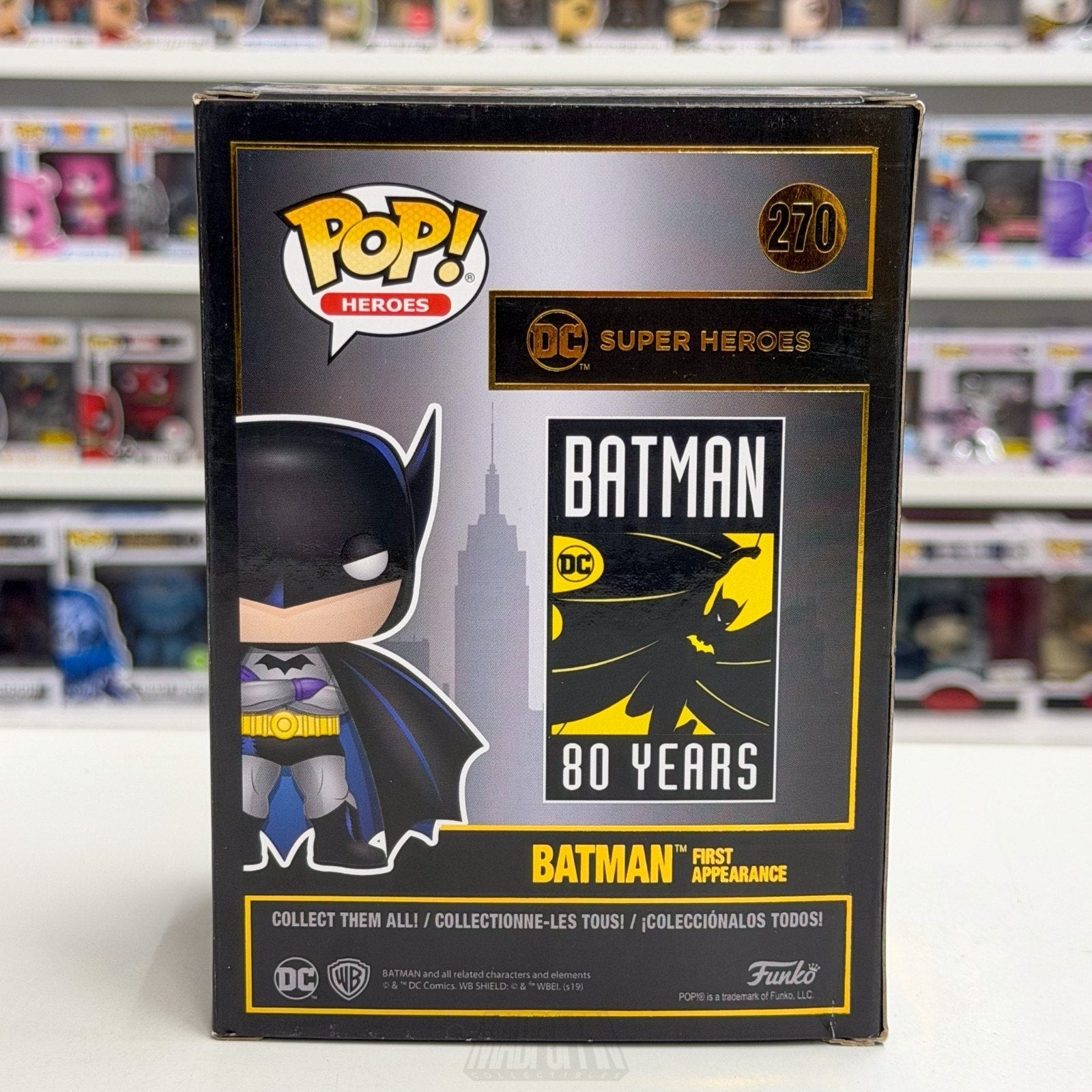 Funko Pop DC Super Heroes Batman First Appearance 80 Years 270 Toy Vinyl Figure