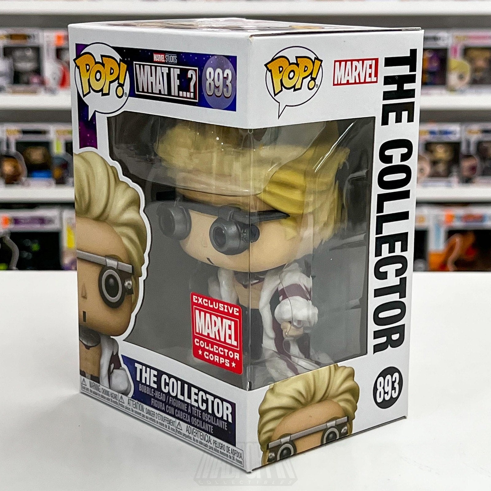 Funko Pop Marvel What If? The Collector 893 Exclusive Collector Corps Vinyl MCC