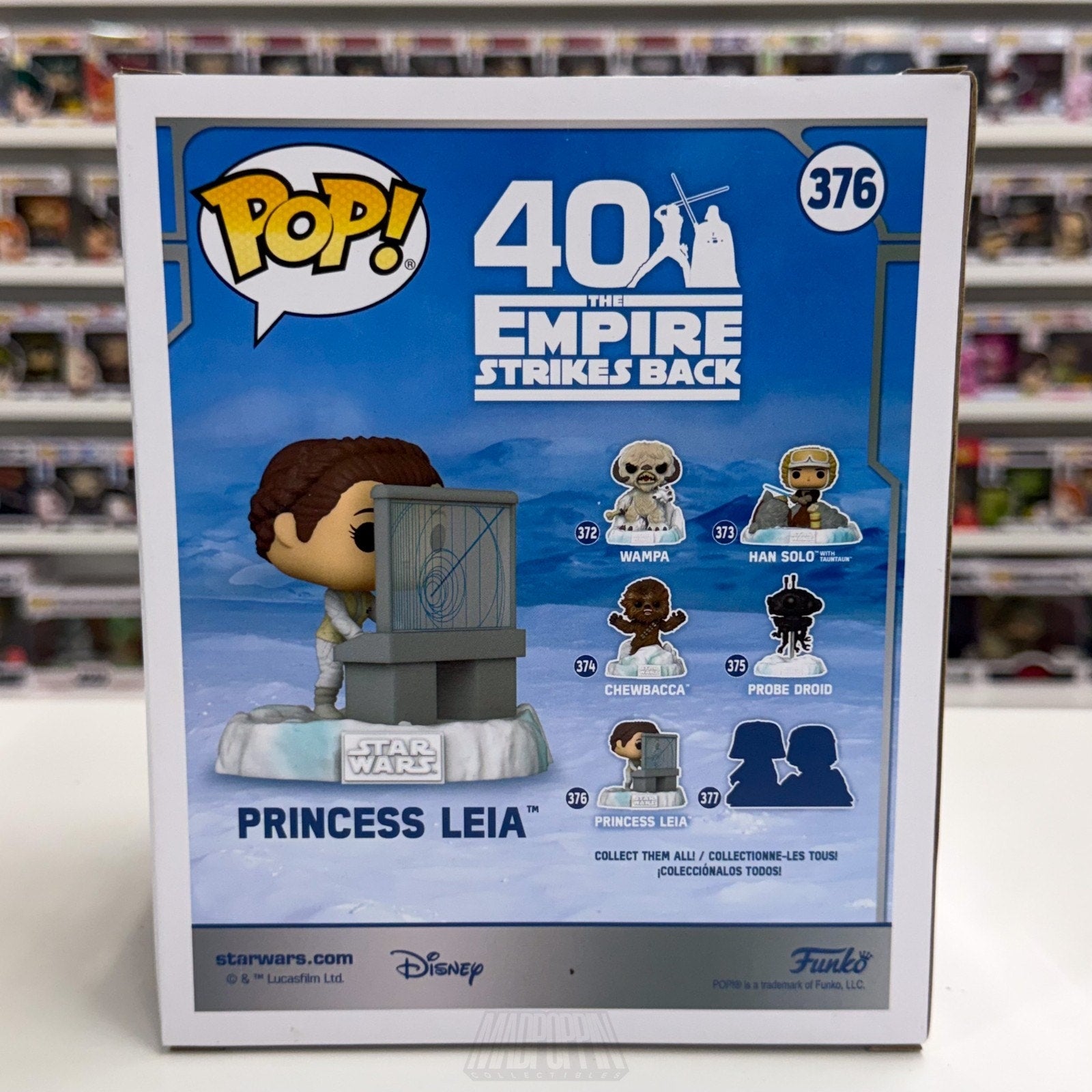 Funko Pop Star Wars Battle Echo Base Princess Leia Amazon 376 ESB Vinyl Figure