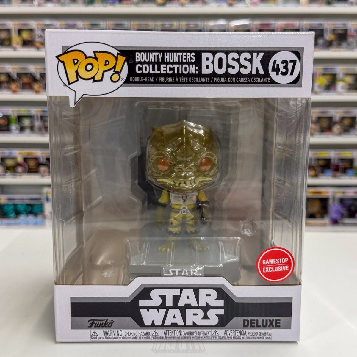 Funko Pop Star Wars Bounty Hunters Collection Bossk GameStop 437 Vinyl Figure