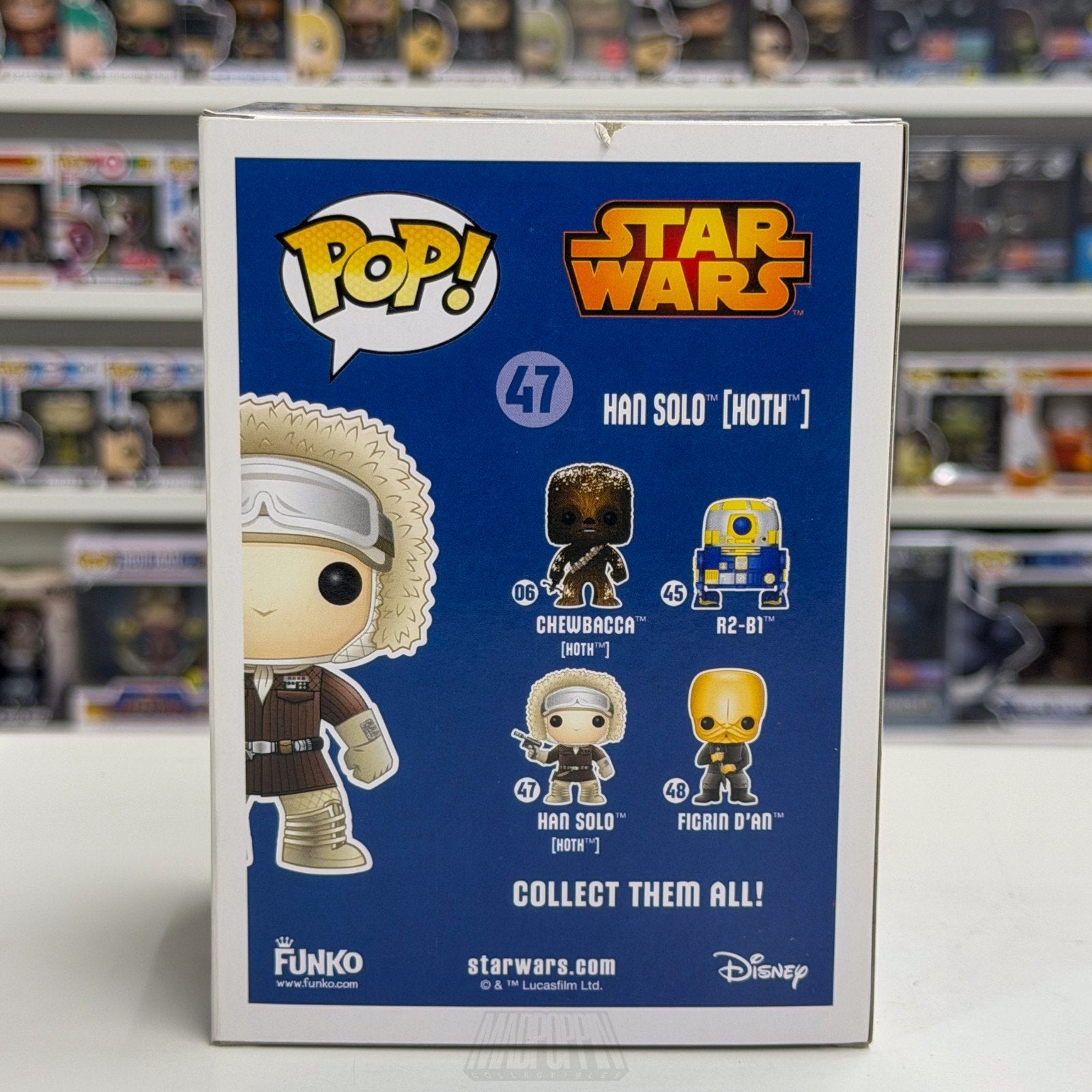 Funko Pop Star Wars Han Solo Hoth Blue Box GameStop 47 ESB Ice Toy Vinyl Figure