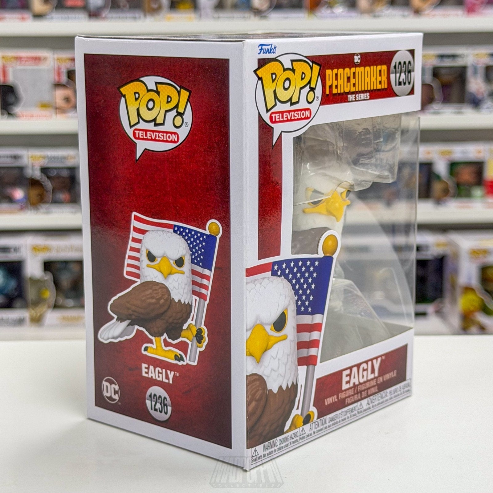 Funko Pop TV Peacemaker Eagly 1236 Suicide Squad Vigilante Eagle Vinyl Figure
