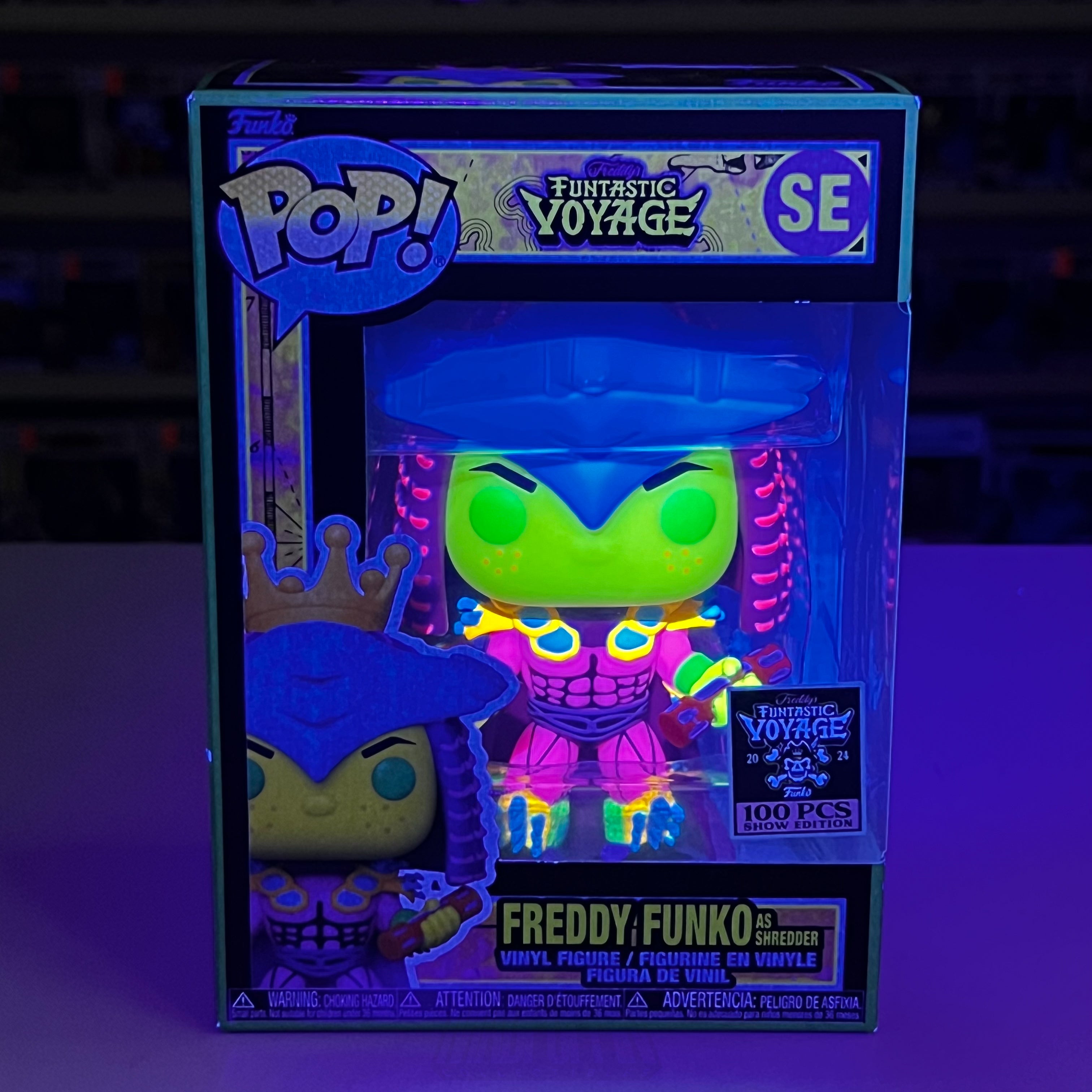 Funko Pop Fundays Funtastic Voyage Freddy as Shredder Blacklight 100 PCS TMNT - Madpoppin