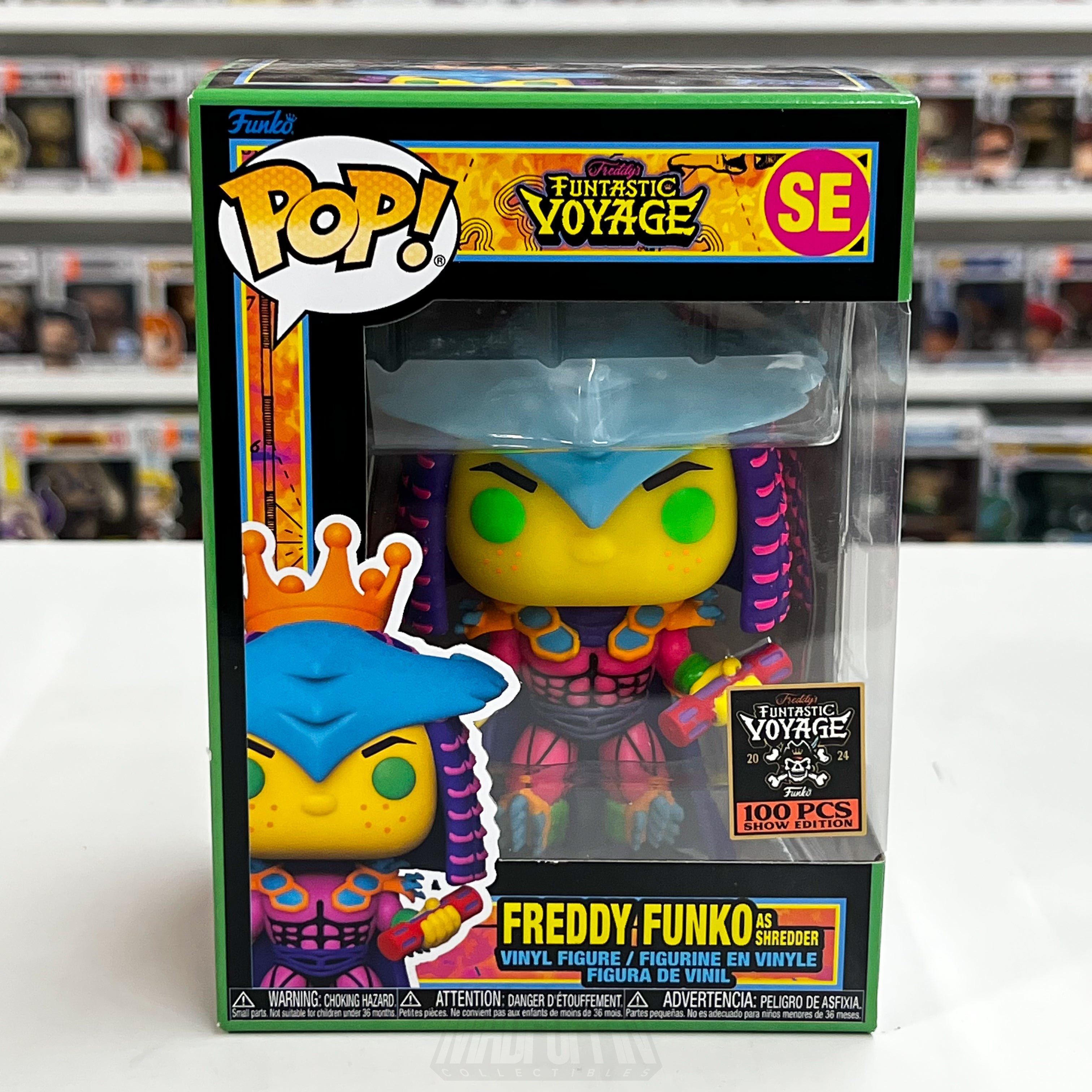 Funko Pop Fundays Funtastic Voyage Freddy as Shredder Blacklight 100 PCS TMNT - Madpoppin