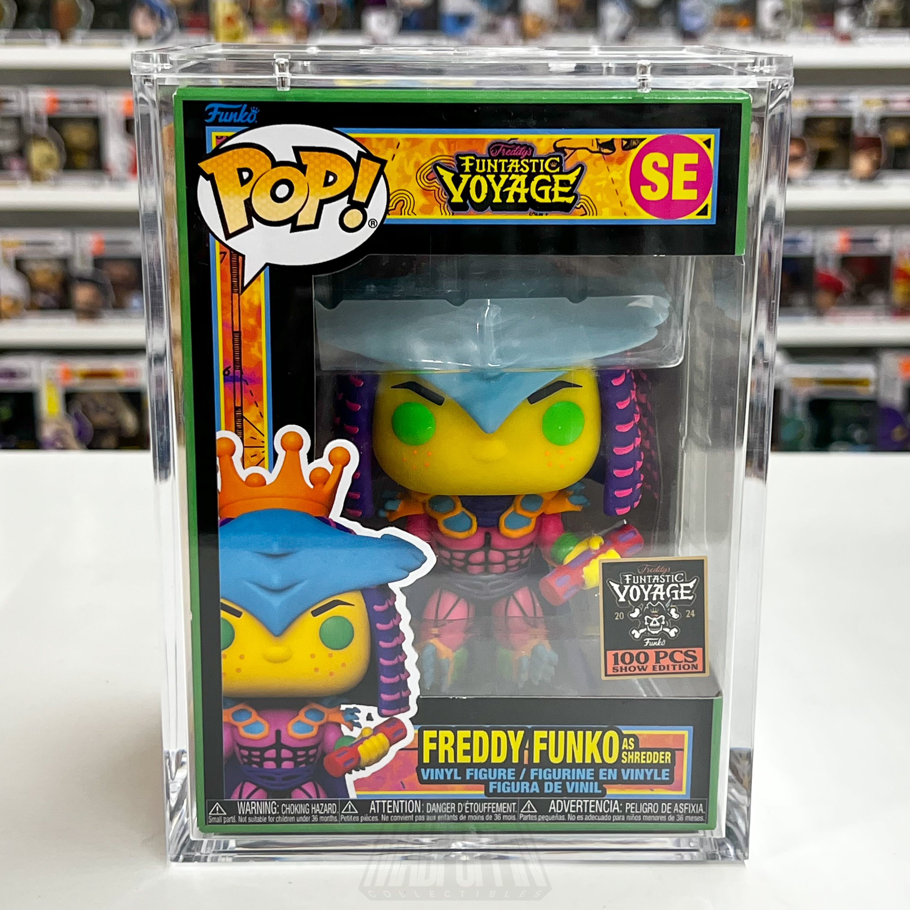 Funko Pop Fundays Funtastic Voyage Freddy as Shredder Blacklight 100 PCS TMNT - Madpoppin