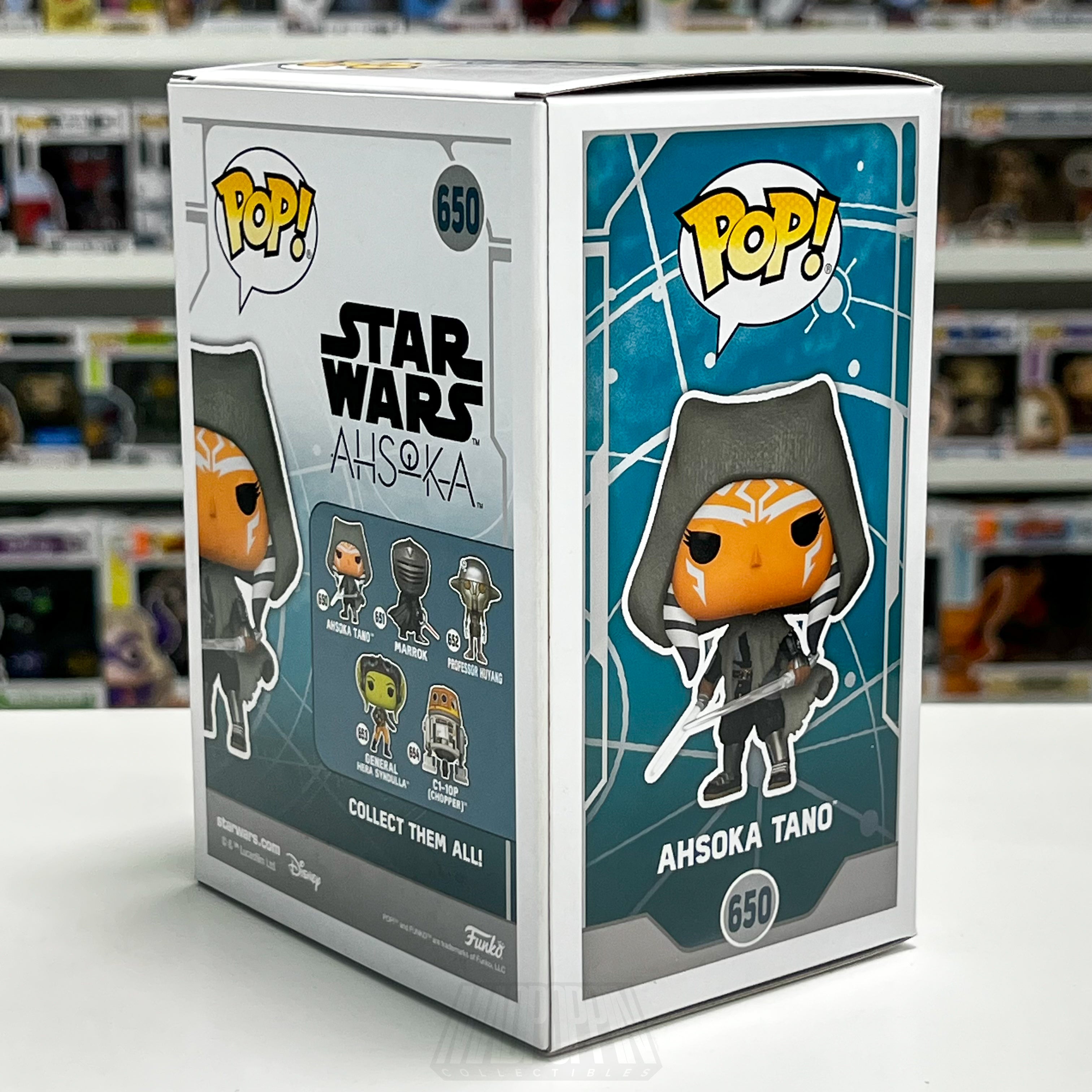 Funko Pop Star Wars Ahsoka Tano 650 Signed Ashley Eckstein Rosario Dawson COA - Madpoppin