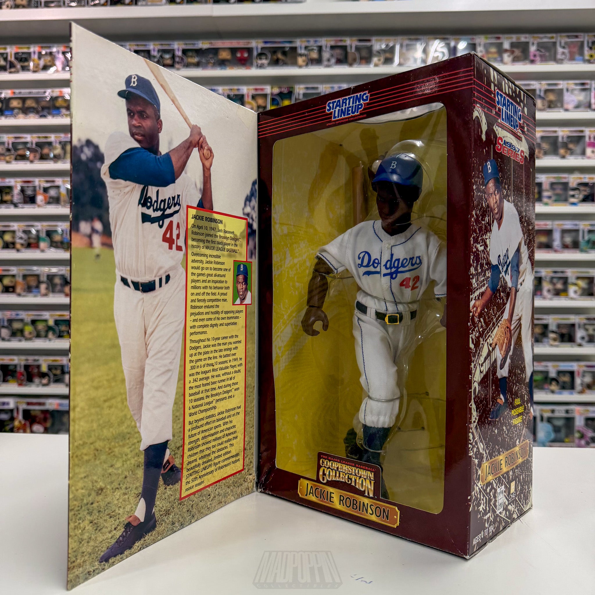 Starting Lineup Brooklyn Dodgers Jackie Robinson Cooperstown Figure MLB Baseball