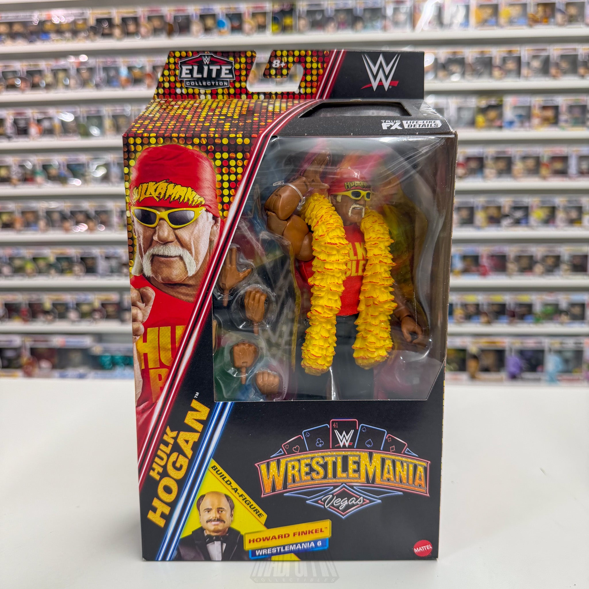 Mattel WWE Elite WrestleMania Vegas Hulk Rules Hogan BAF Hulkamania Wrestling